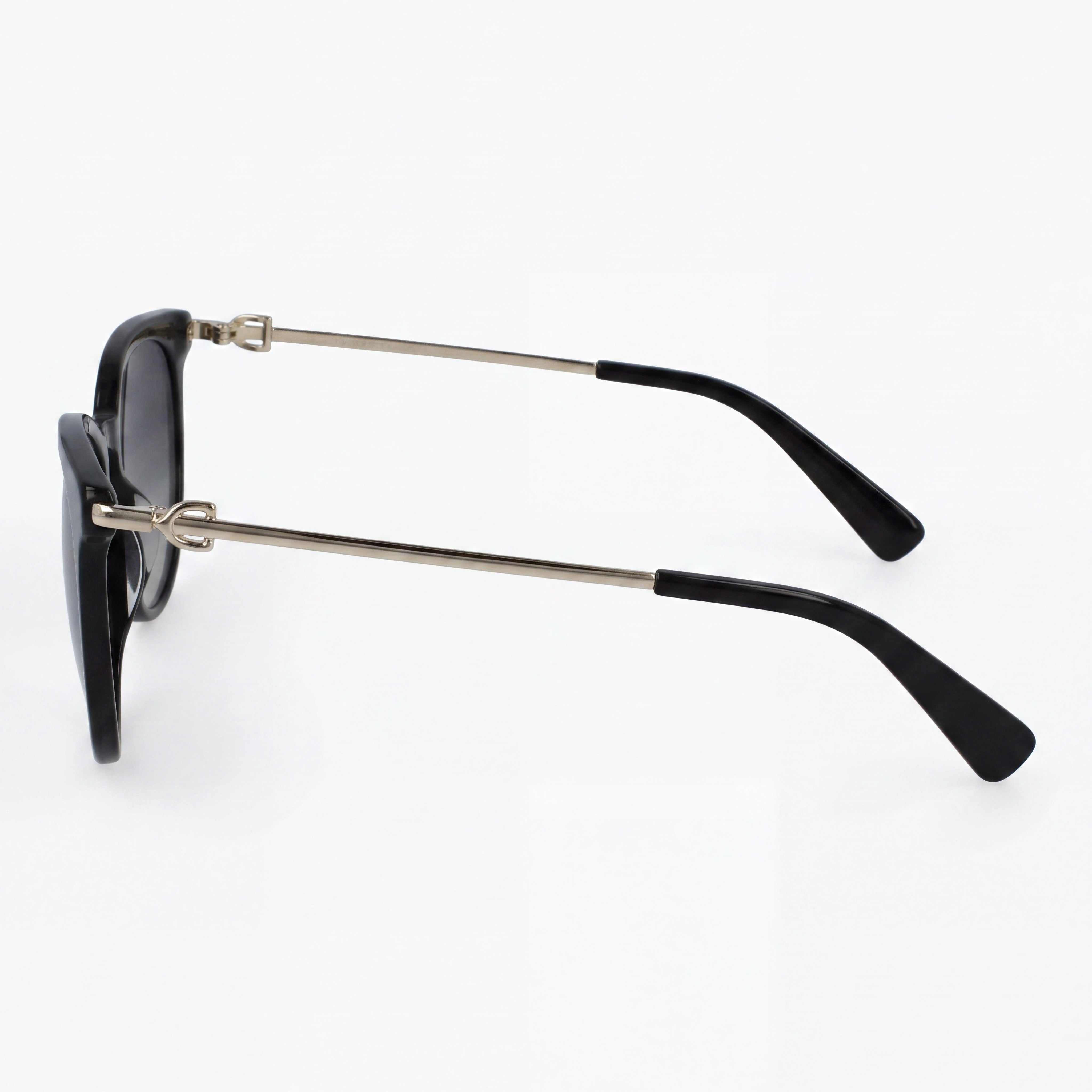 Longchamp LO693S Women's Casual Acetate Black White Frame Black Lens Non-Polarized Sunglasses 52mm, Photo 3