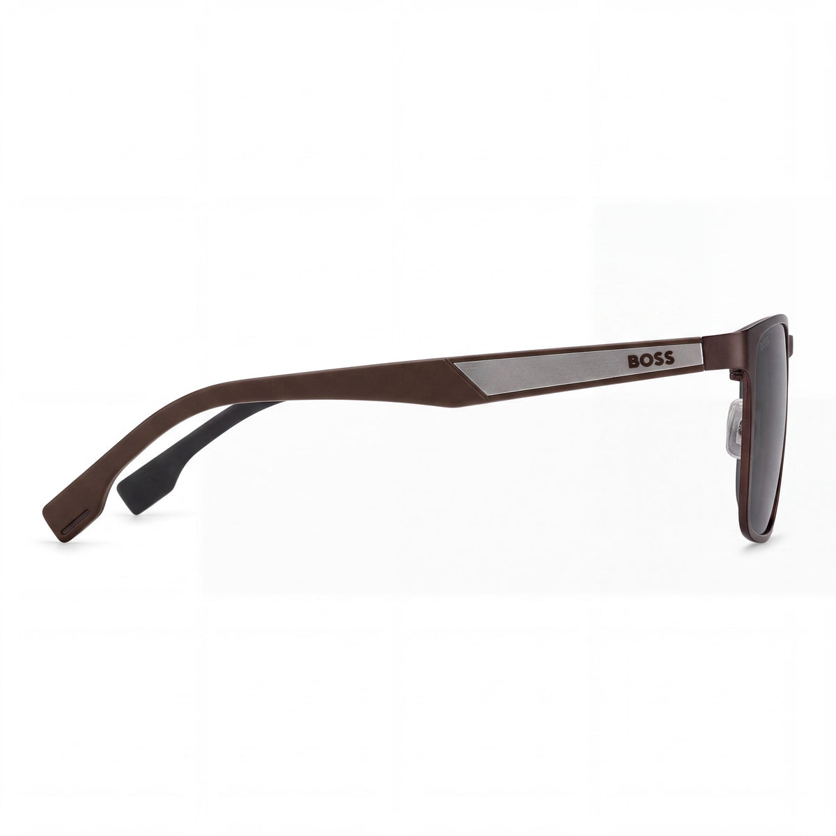 Hugo Boss Boss 1826/S Square Unisex Matte Brown Ruthenium Stainless Steel Non-Polarized Sunglasses 56mm, Photo 2