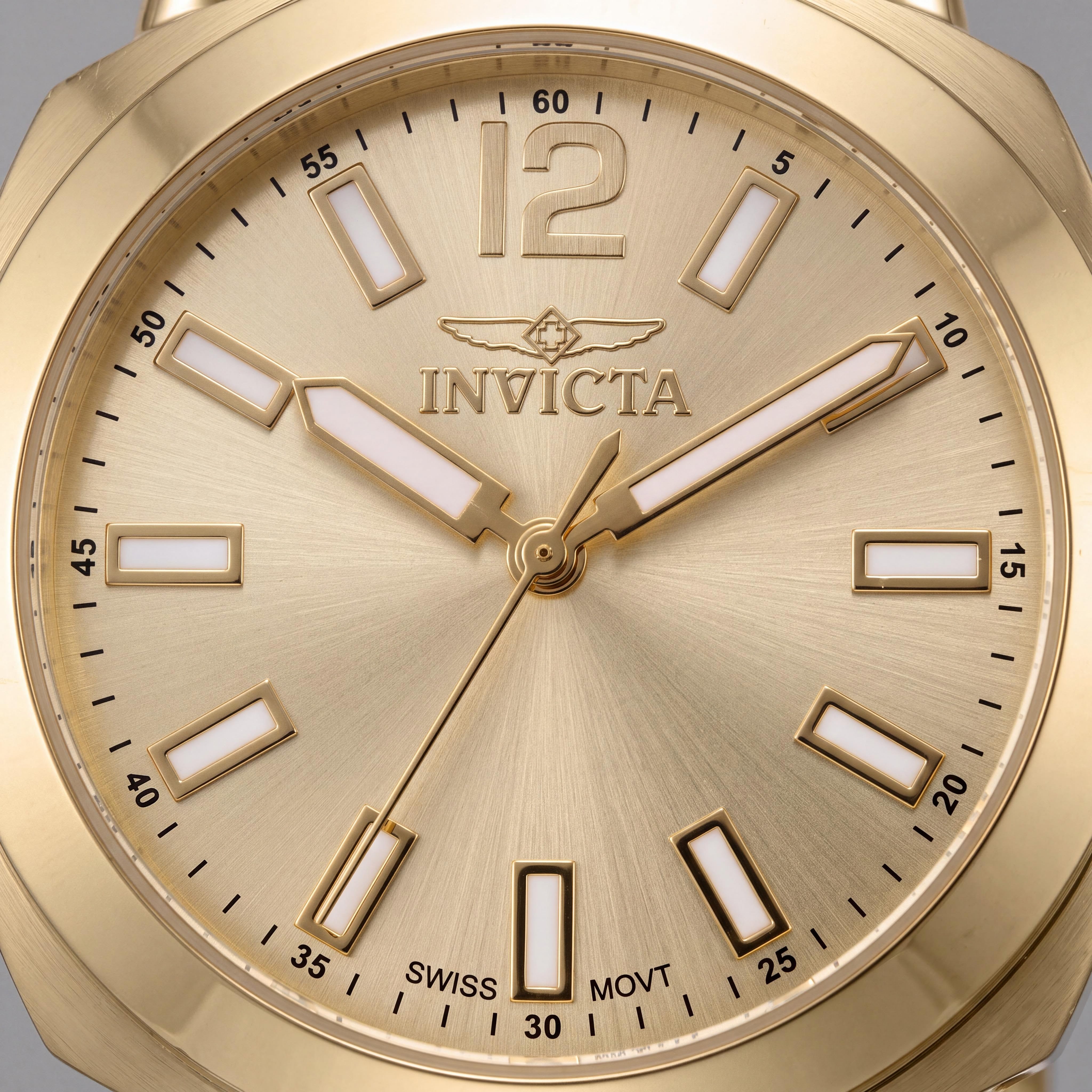 Reloj Invicta Fashion 46346 para mujer, de cuarzo, resistente al agua hasta 50 m, de acero inoxidable dorado, resistente a los arañazos, 32 mm, Photo 2