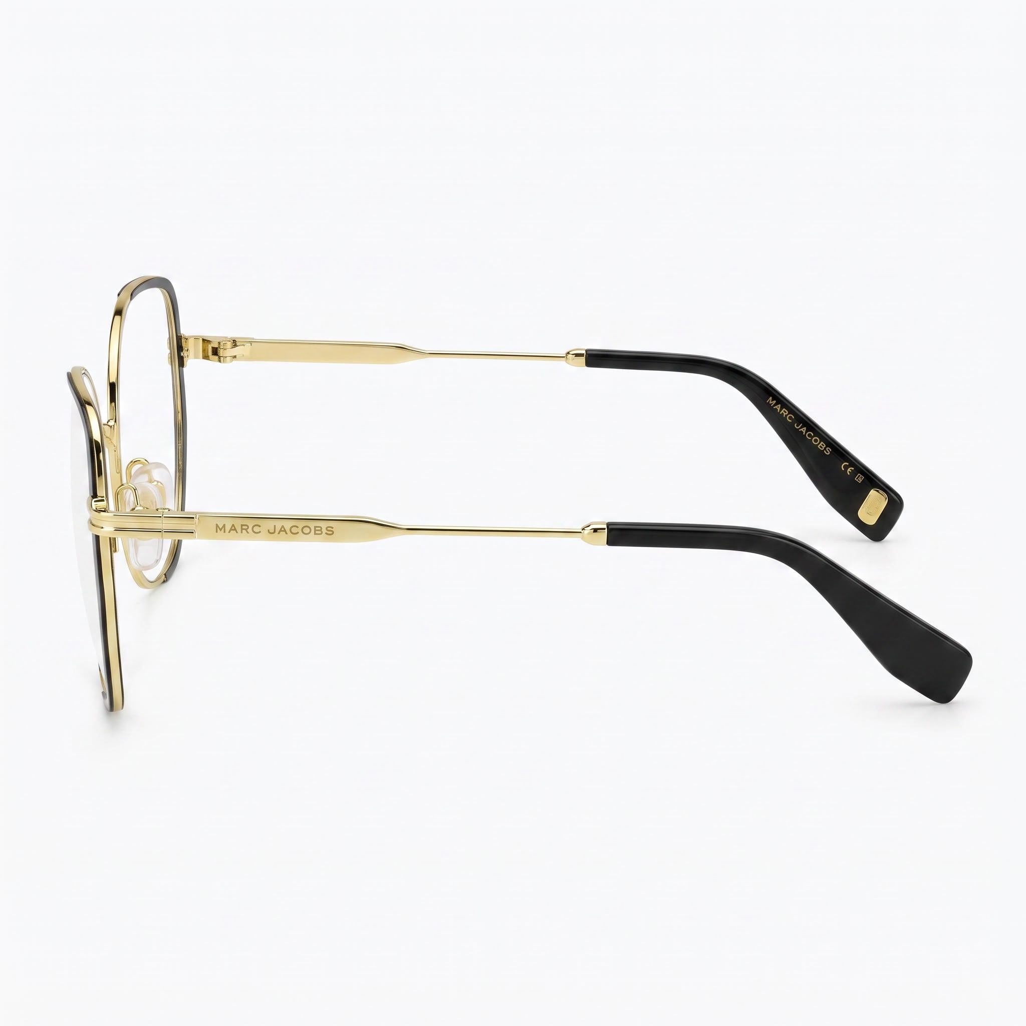 Marc Jacobs MJ 1103 Men’s Gold Black Stainless Steel Sunglasses, Multicolor Polycarbonate Lenses, 55mm, Photo 3