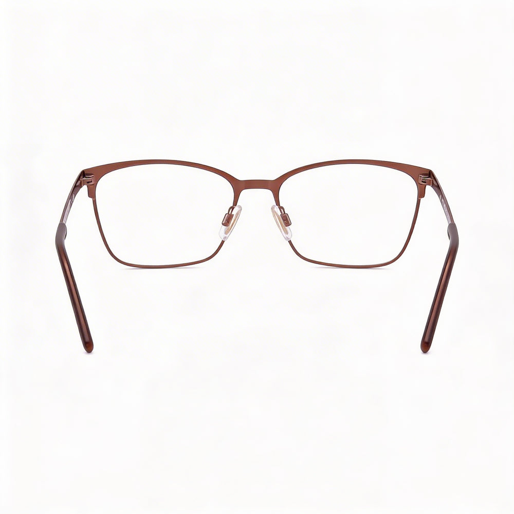 Gafas de mujer BOSS HG 1083 ojo de gato de aleación de acero marrón mate de 54 mm