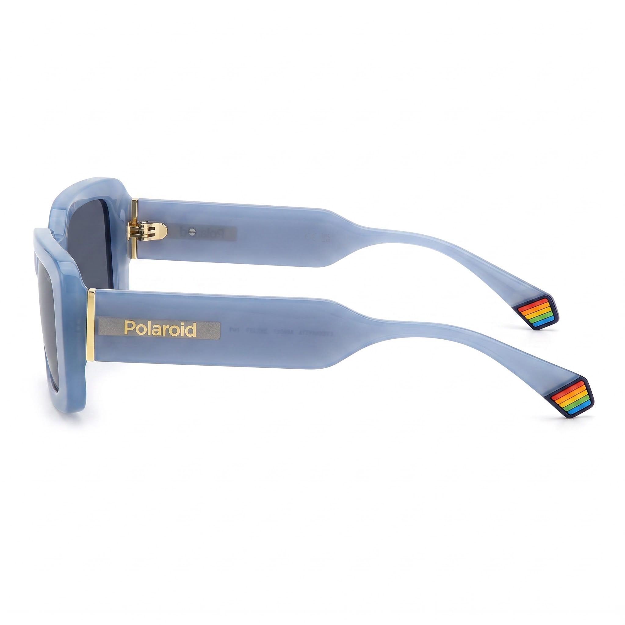 Gafas de sol polarizadas de policarbonato para mujer Polaroid Eyewear Classic PLD 6208/S/X, color azul cielo, con protección UV, 52mm, Photo 3