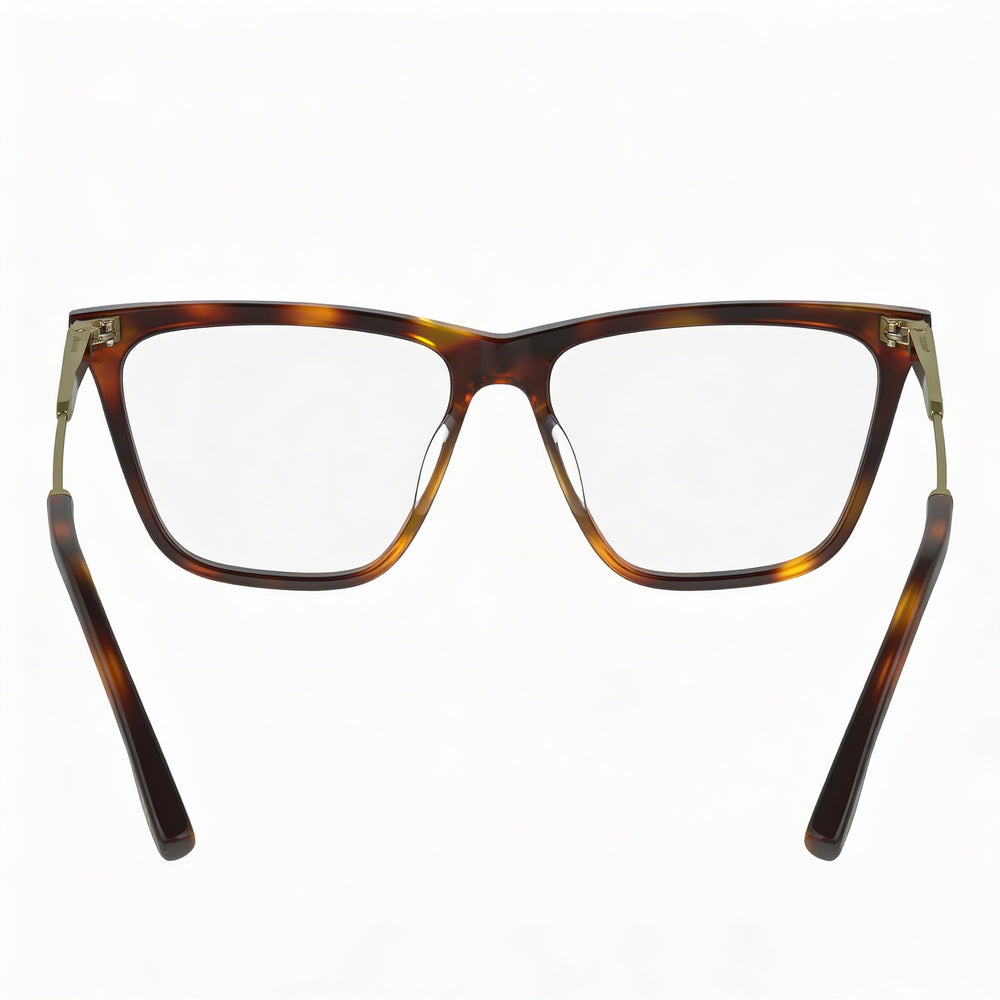 Montura de gafas ópticas Victoria Beckham Modern para mujer, de acetato, color carey, con lentes de 54 mm, puente de 15 mm y patillas de 140 mm.
