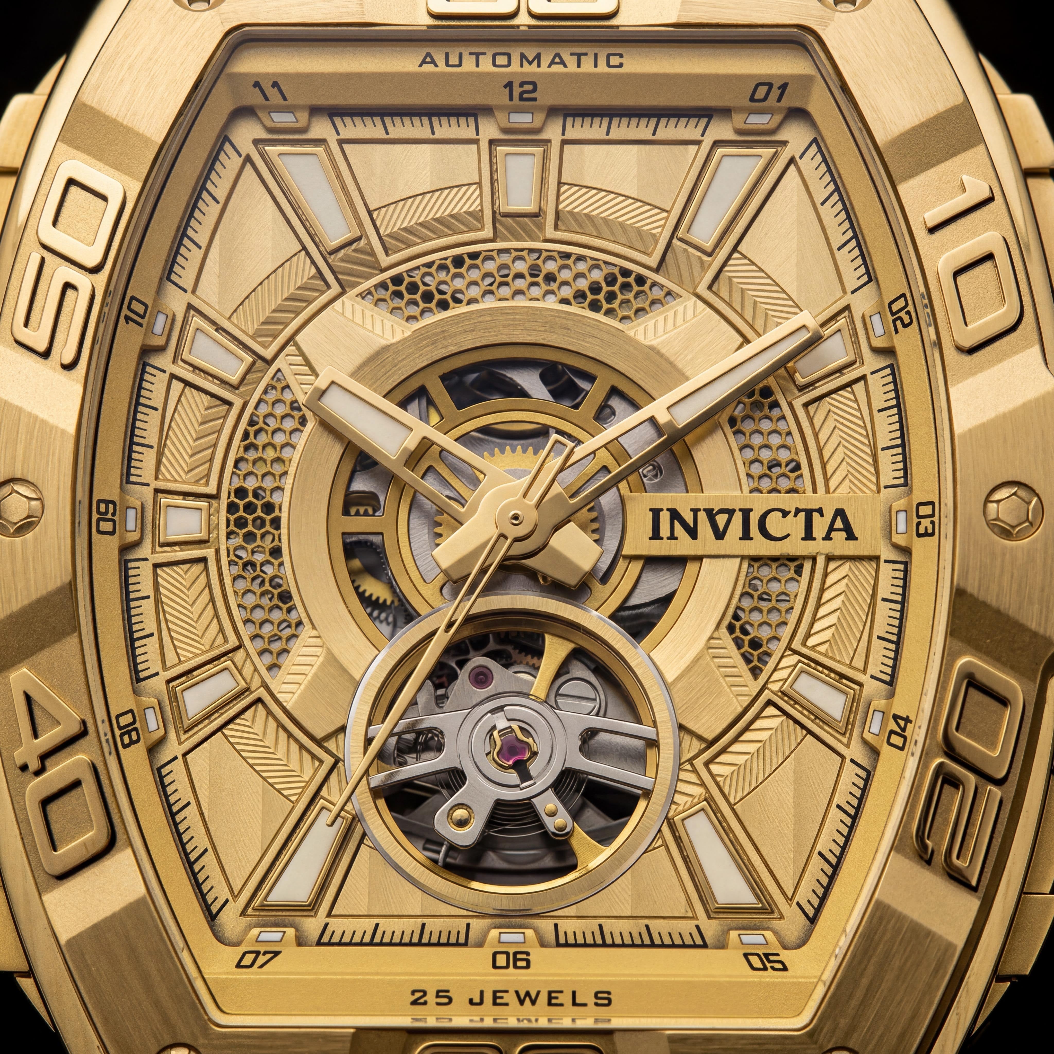 Invicta S1 Rally Men's Gold Tone Stainless Steel, Aluminum & Carbon Fiber Automatic Watch 40mm, Photo 2