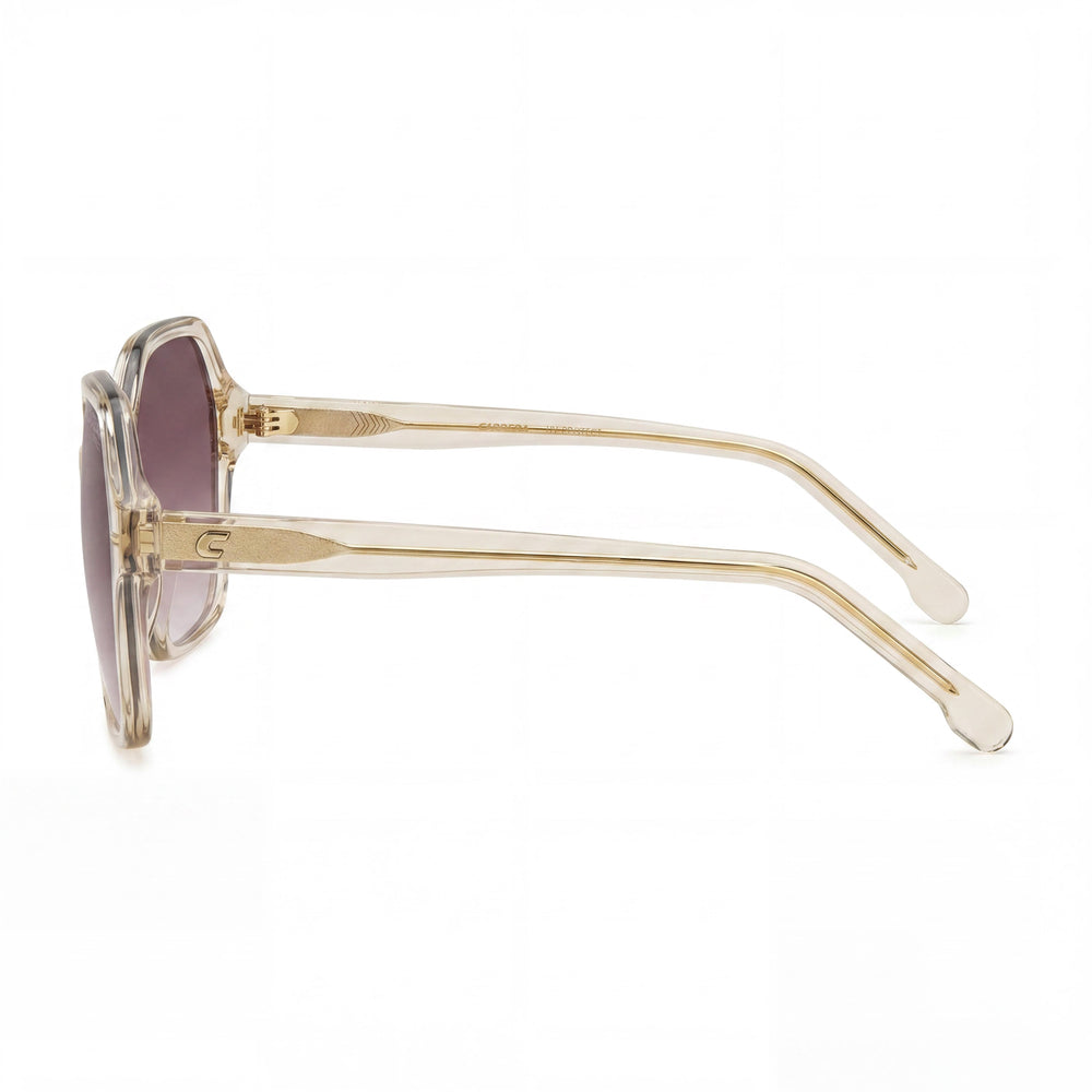 Carrera CARRERA 3026/S Women's Champagne Plastic Sunglasses with Pink Doubleshade Polycarbonate Lenses 56mm