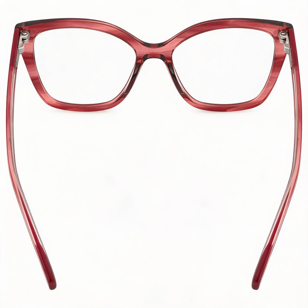 Missoni Casual Women's Red Horn Acetate Eyeglasses Frame with 51mm Lens Width, 17mm Bridge, 145mm Temple