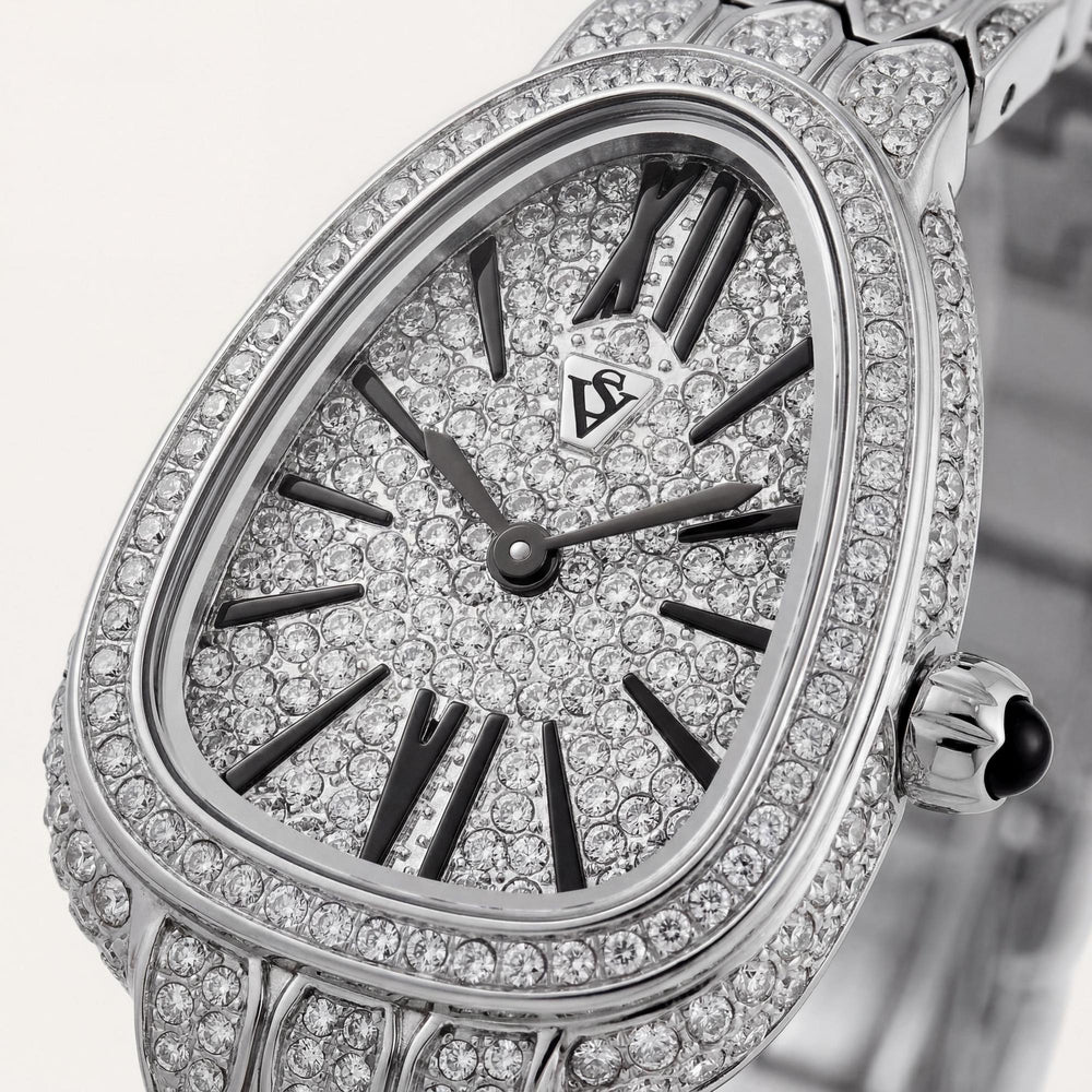 Reloj de pulsera Christian Van Sant para mujer - Caja y pulsera de acero inoxidable plateado, cuarzo, resistente al agua