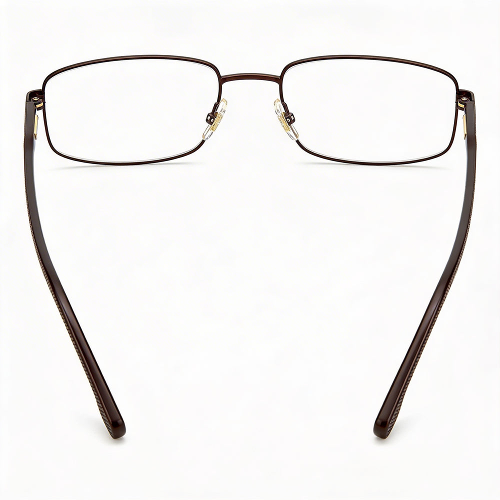 Carrera Carrera 264 Unisex Brown Metal Frame Optical Eyeglasses with Polycarbonate Demo Lenses 55-19-140mm