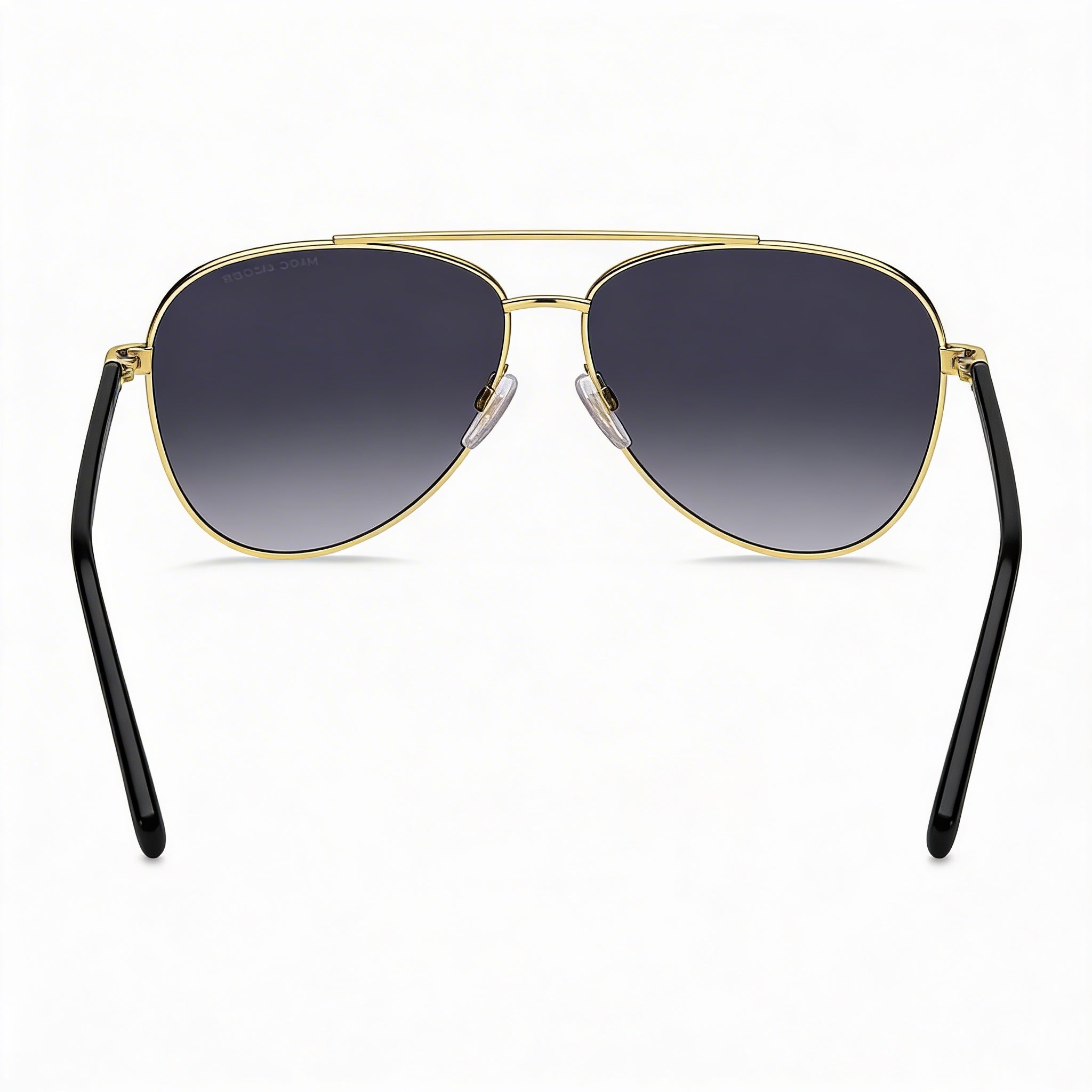Gafas de sol unisex Marc Jacobs Marc 760/S de metal dorado y negro con lentes en gris oscuro 60-14-140, Photo 4