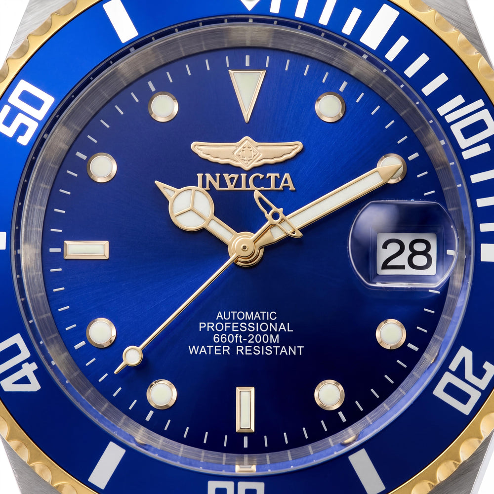 Invicta Men's Pro Diver 28662 Automatic Blue Dial Two-Tone Stainless Steel 40mm Watch