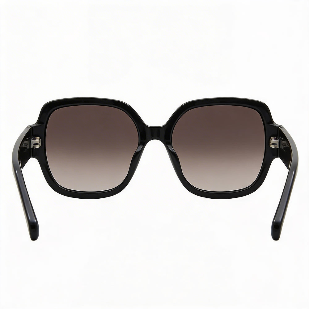 Gafas de sol Fossil Fos 3151/G/S para mujer, armazón negro y marrón, lente marrón, propionato de celulosa, 55 mm