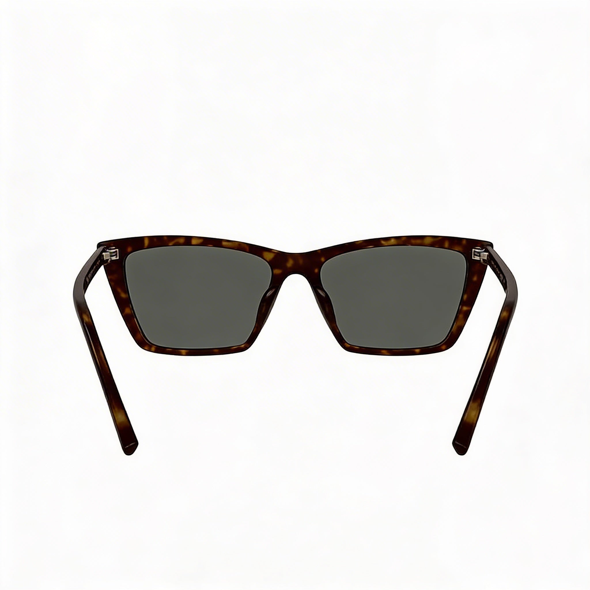 Gafas de sol Saint Laurent para mujer, color gris habana, con montura beige, lentes plateadas polarizadas y protección UV, 54 mm, Photo 4