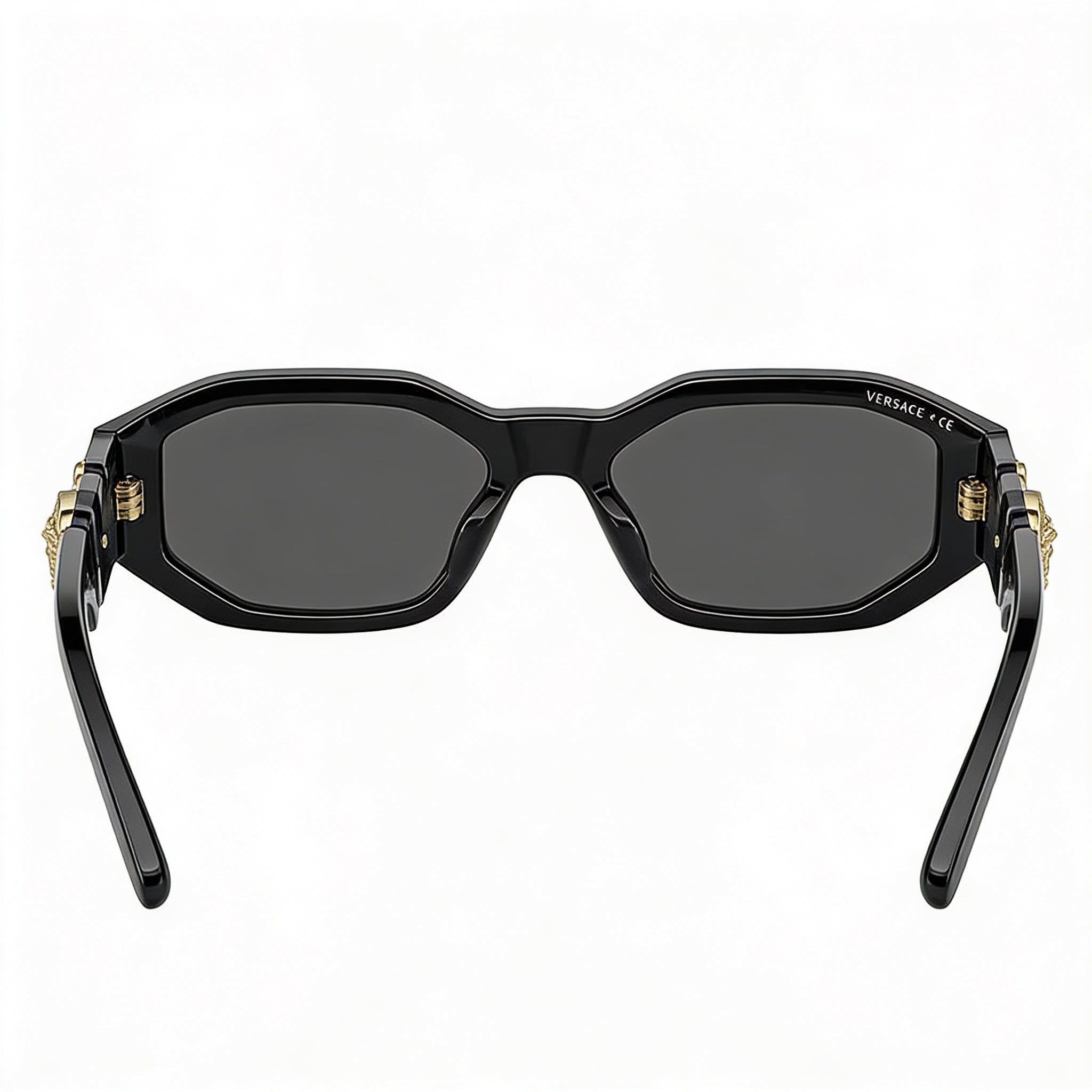 Versace Classic Unisex Multi-Coloured Compound Frame Composite Dark Grey Lens Sunglasses, Lens Width 48mm, Photo 3