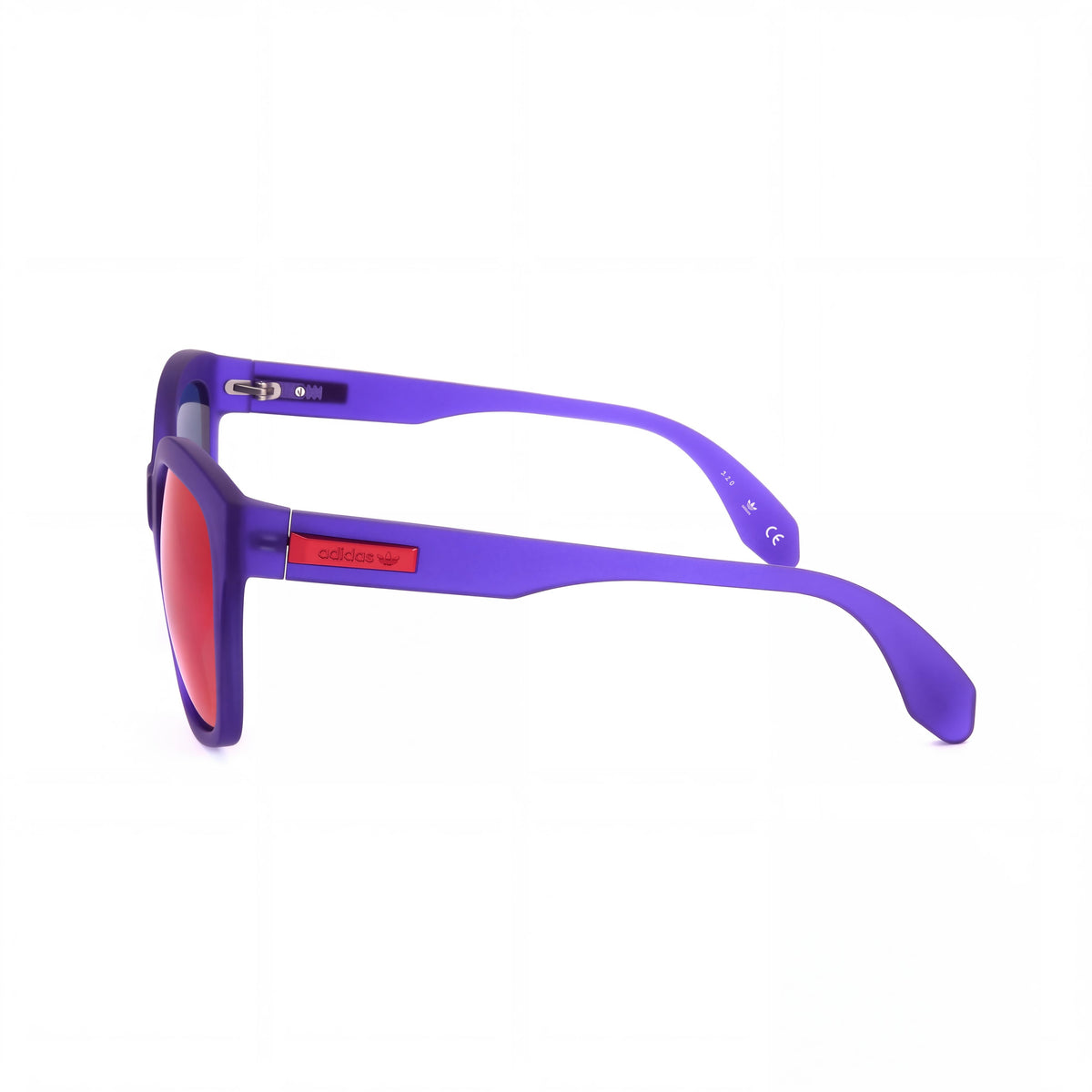 Gafas de sol unisex clásicas adidas no polarizadas con montura azul violeta mate de espejo y lentes azules UV 400 (54 mm), Photo 2