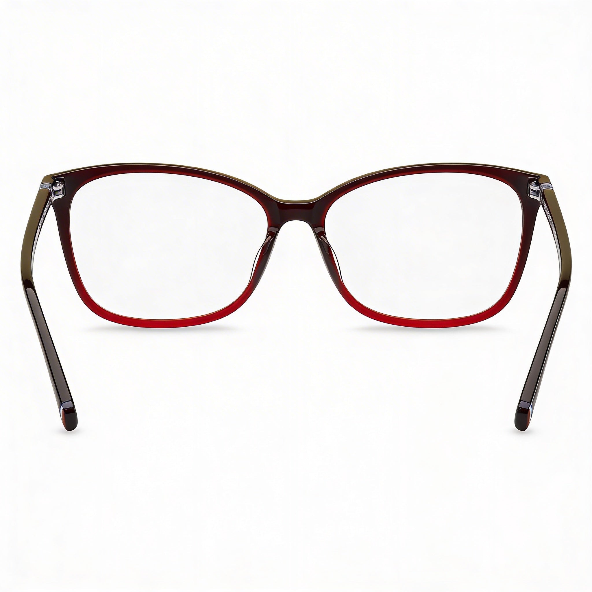 Tommy Hilfiger RECTANGULAR / SQUARE Unisex Burgundy Red Plastic Frame Eyewear, Size 54-15-140, Photo 3