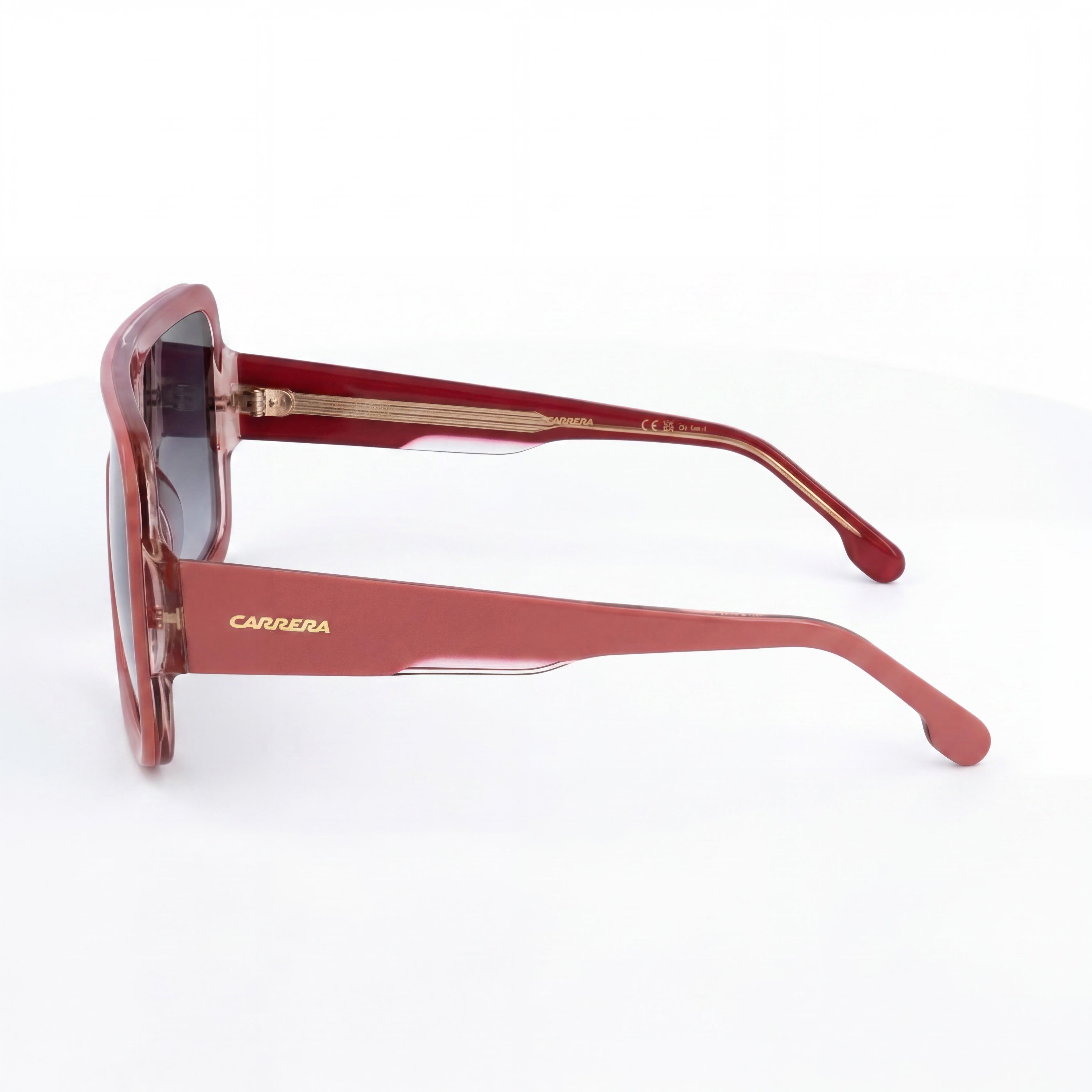 Gafas de sol Carrera Flaglab 14 para hombre, acetato, rosa, beige, gris oscuro, sombreado, policarbonato, no polarizadas, protección UV, 62 mm, Photo 3