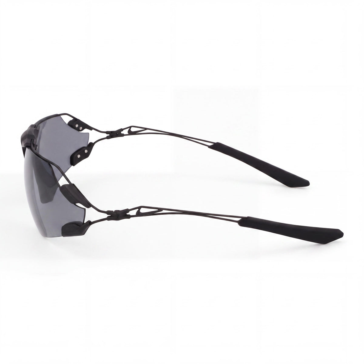 Gafas de sol polarizadas de titanio gris para hombre Nike ZEUS EDGE P EV24032, montura negra mate, UV 400, 76 mm, Photo 3