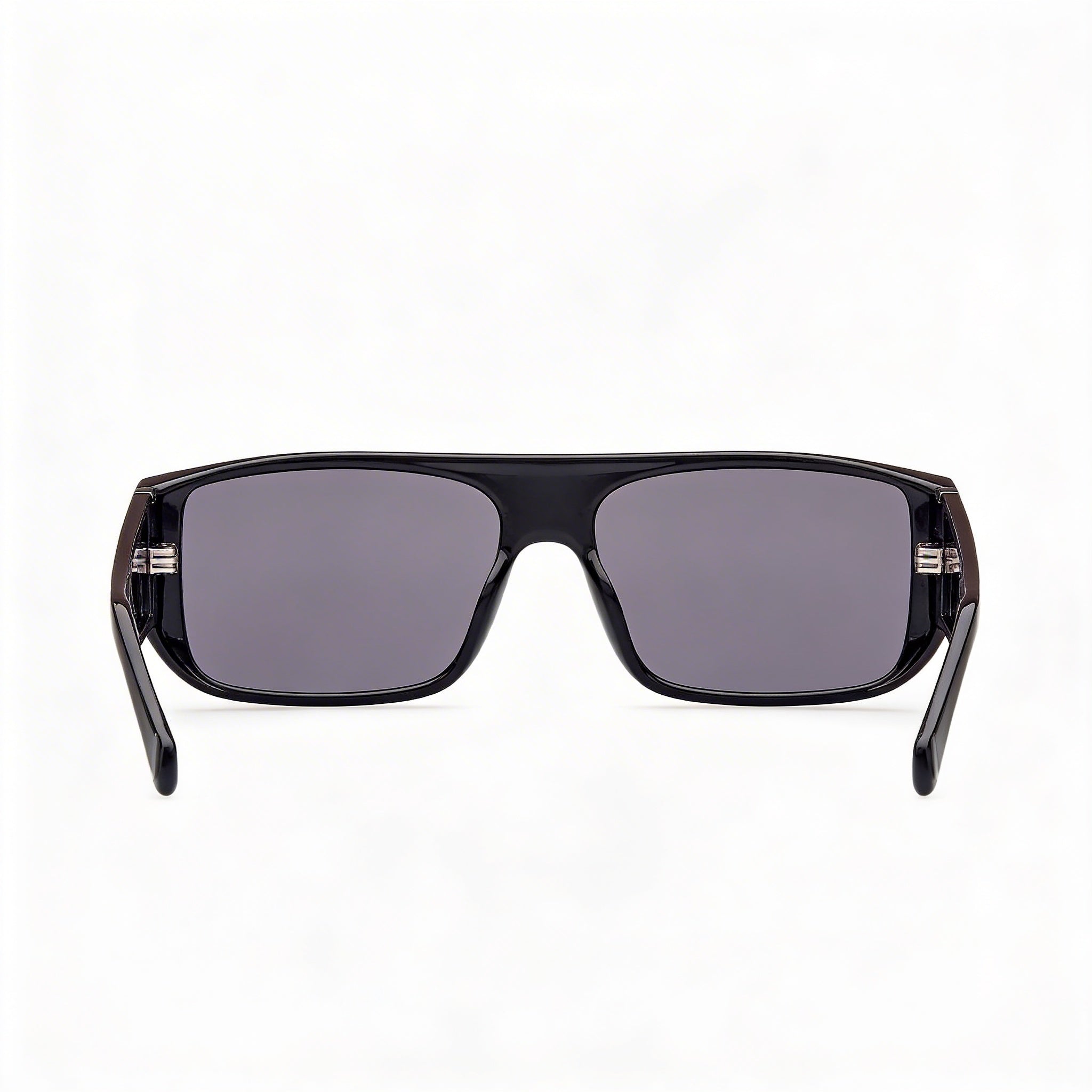 GUESS Damian Square Plastic Sunglasses Women's Shiny Black Frame Black Lens UV Protection 60mm, Photo 2