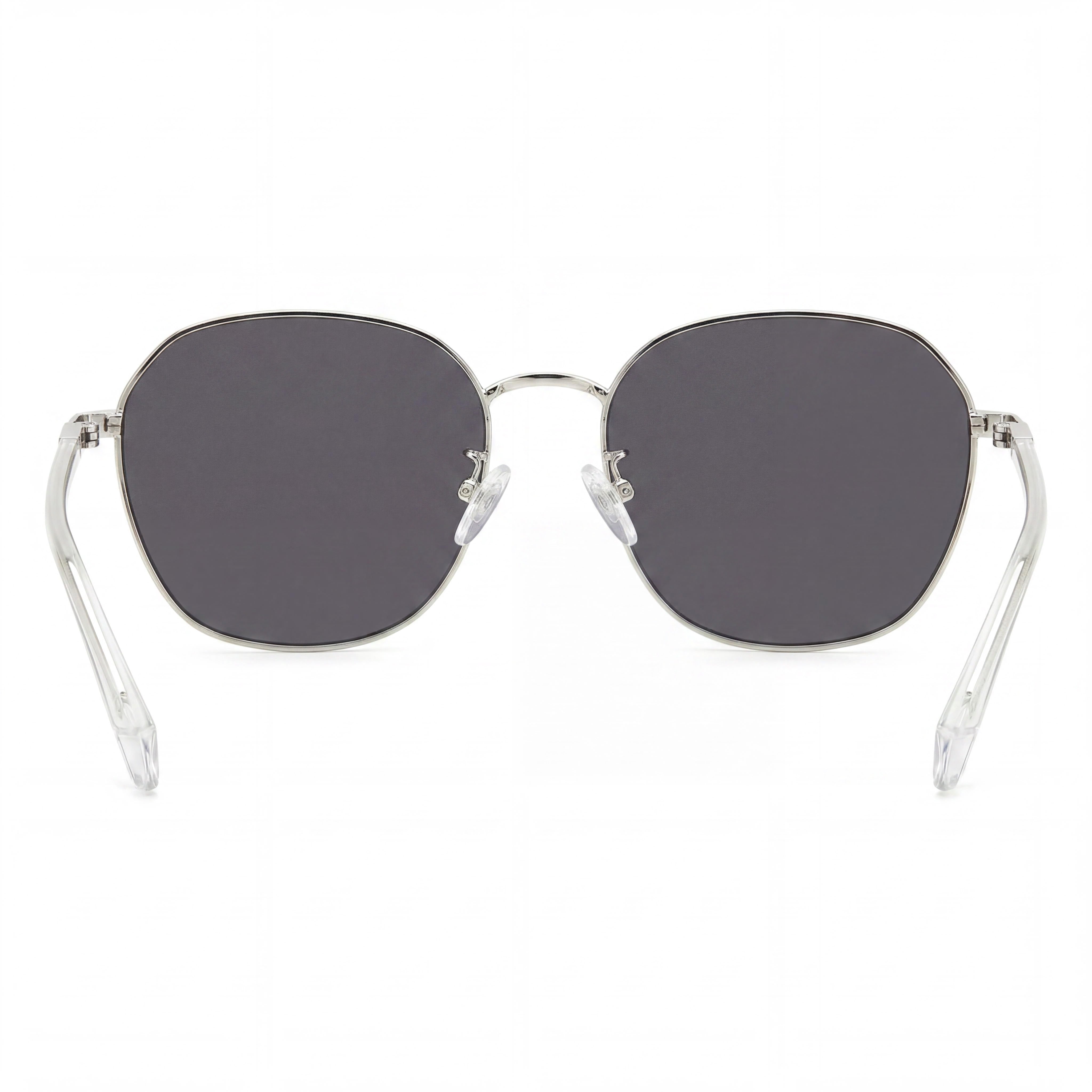 Polaroid Casual Women's Palladium Stainless Steel Polarized Grey Sunglasses 57mm, Photo 4