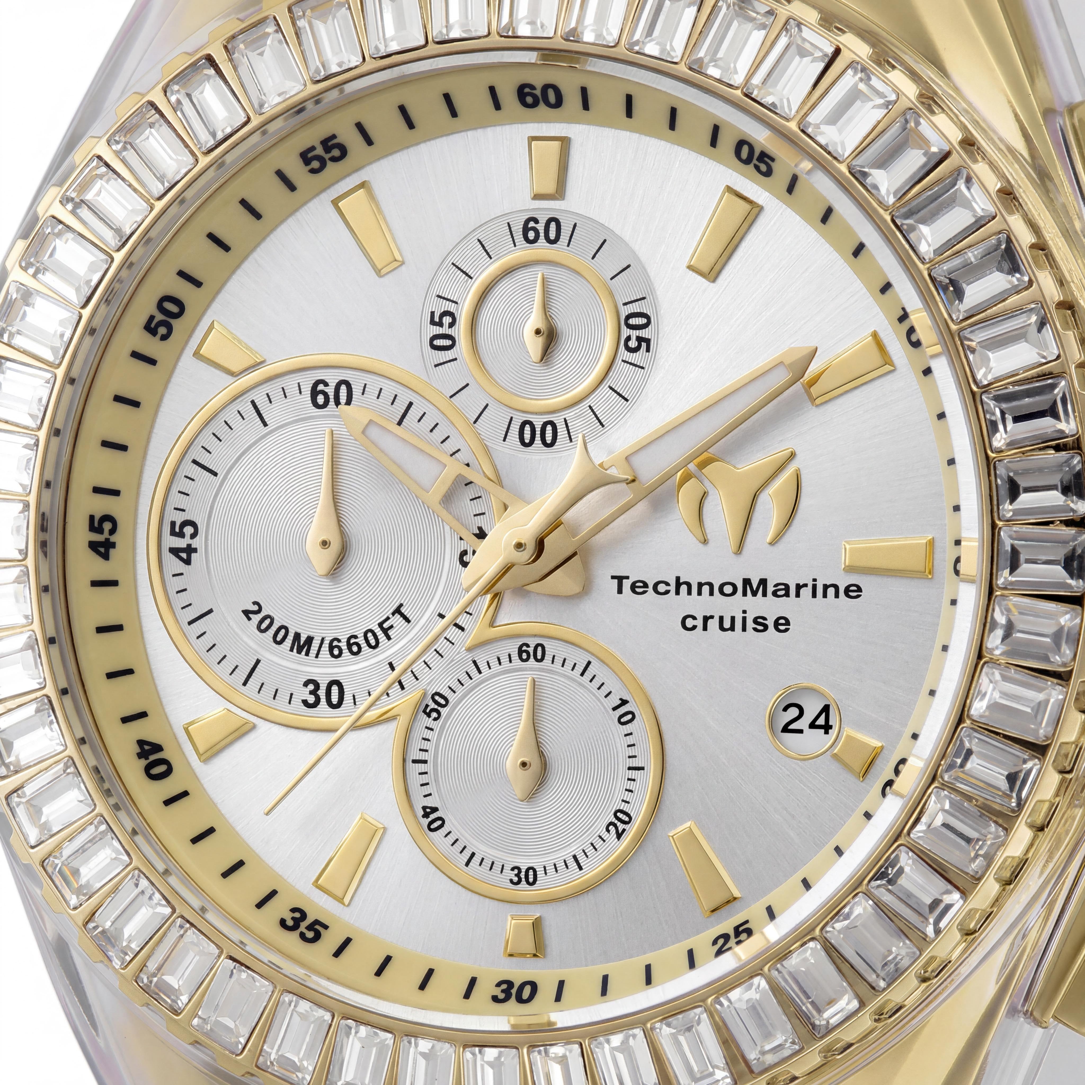Reloj Unisex Technomarine Cruise TM-121154 de Cuarzo Cronógrafo con Esfera Plateada de Acero Inoxidable 45mm, Photo 2