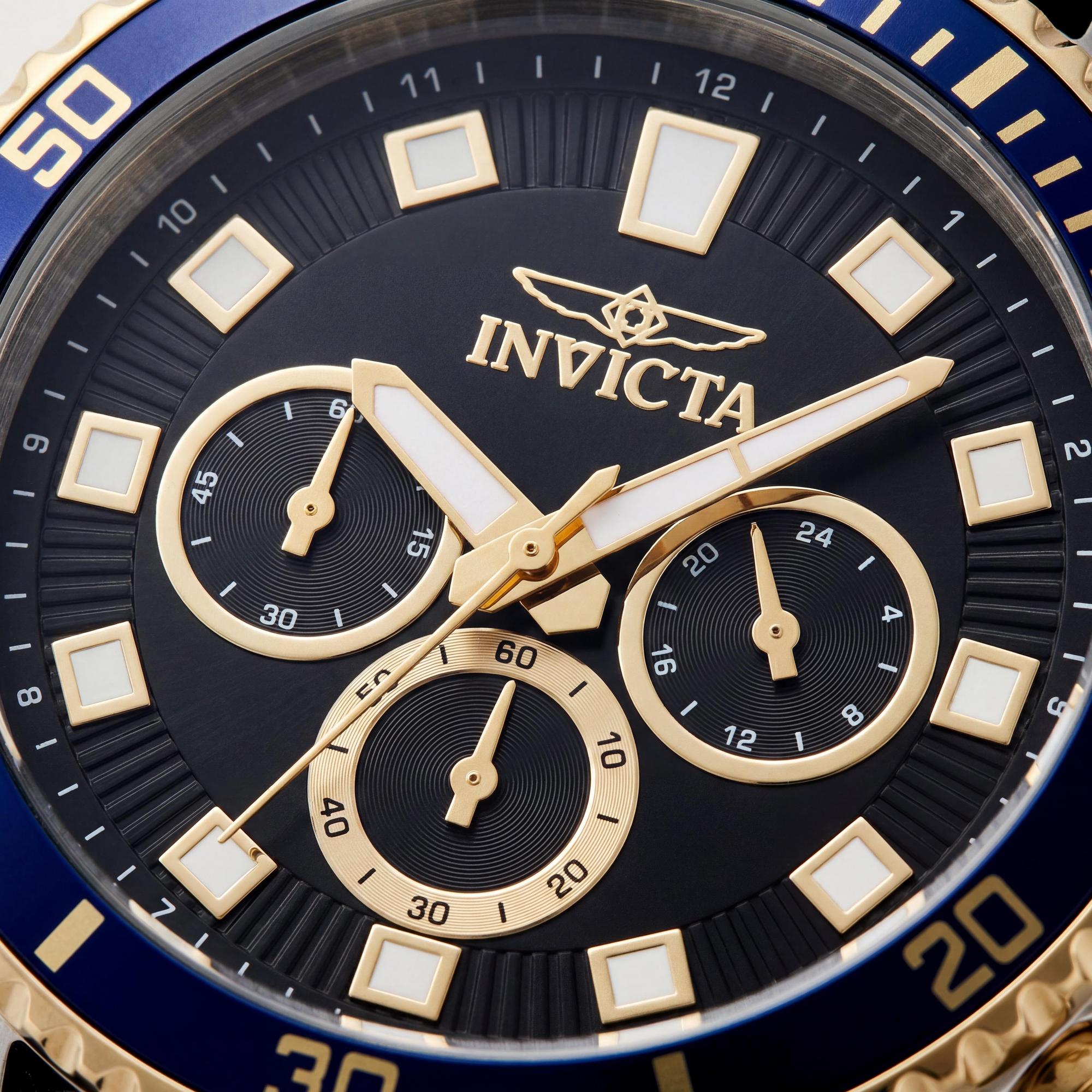 Invicta Pro Diver 46121 Men's Silver Black Chronograph Watch, 45mm, Photo 2