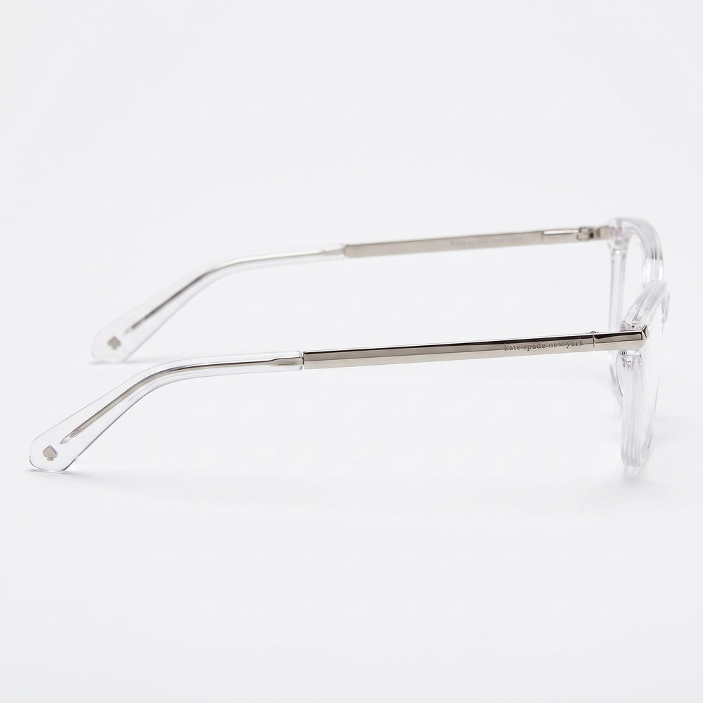 kate spade new york Vicenza Gafas para mujer con montura cuadrada completa de acetato transparente, ancho de lente de 51 mm