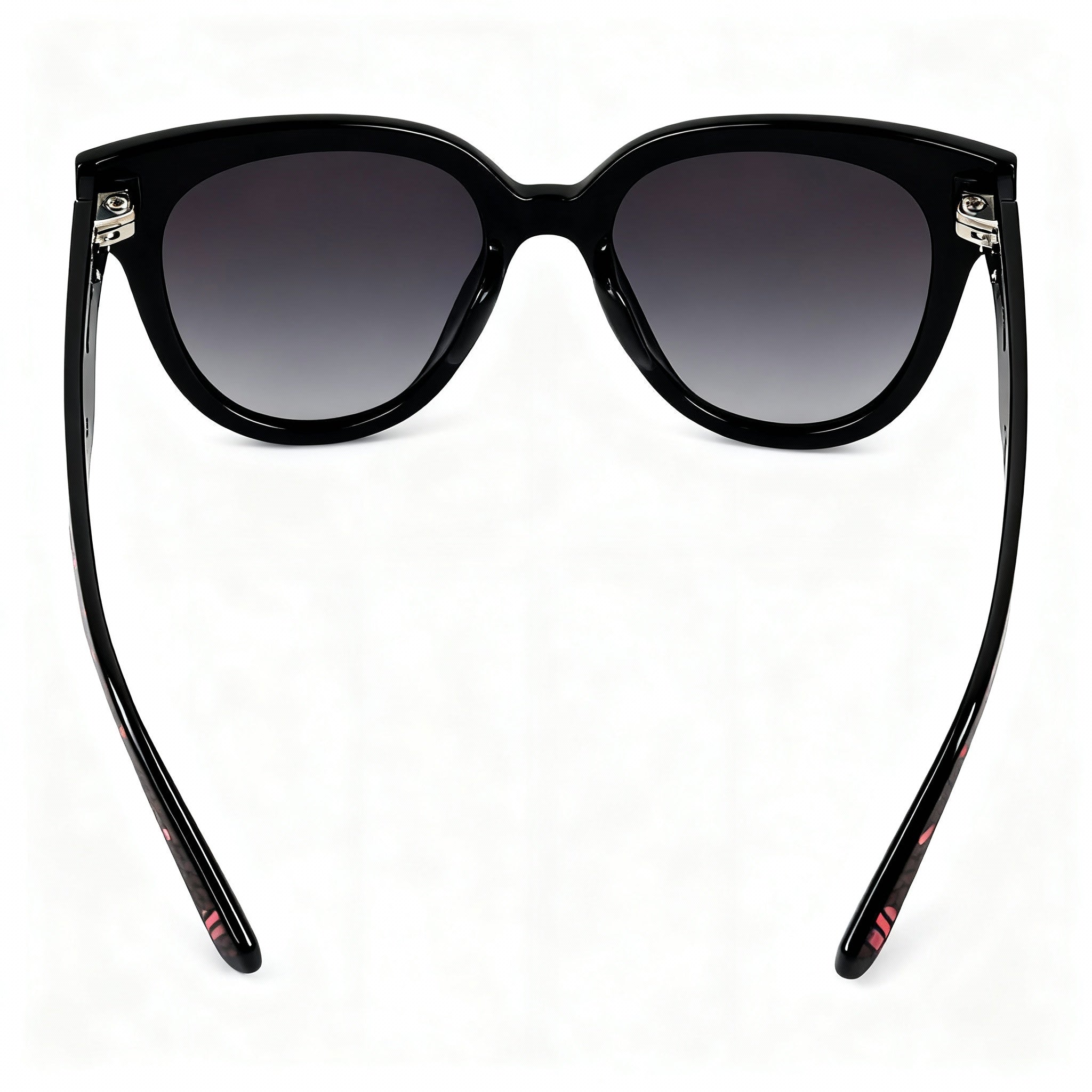 FILA SFI119 Women's Casual Injected Shiny Black Frame Smoke Gradient Non-Polarized Sunglasses 51mm, Photo 3