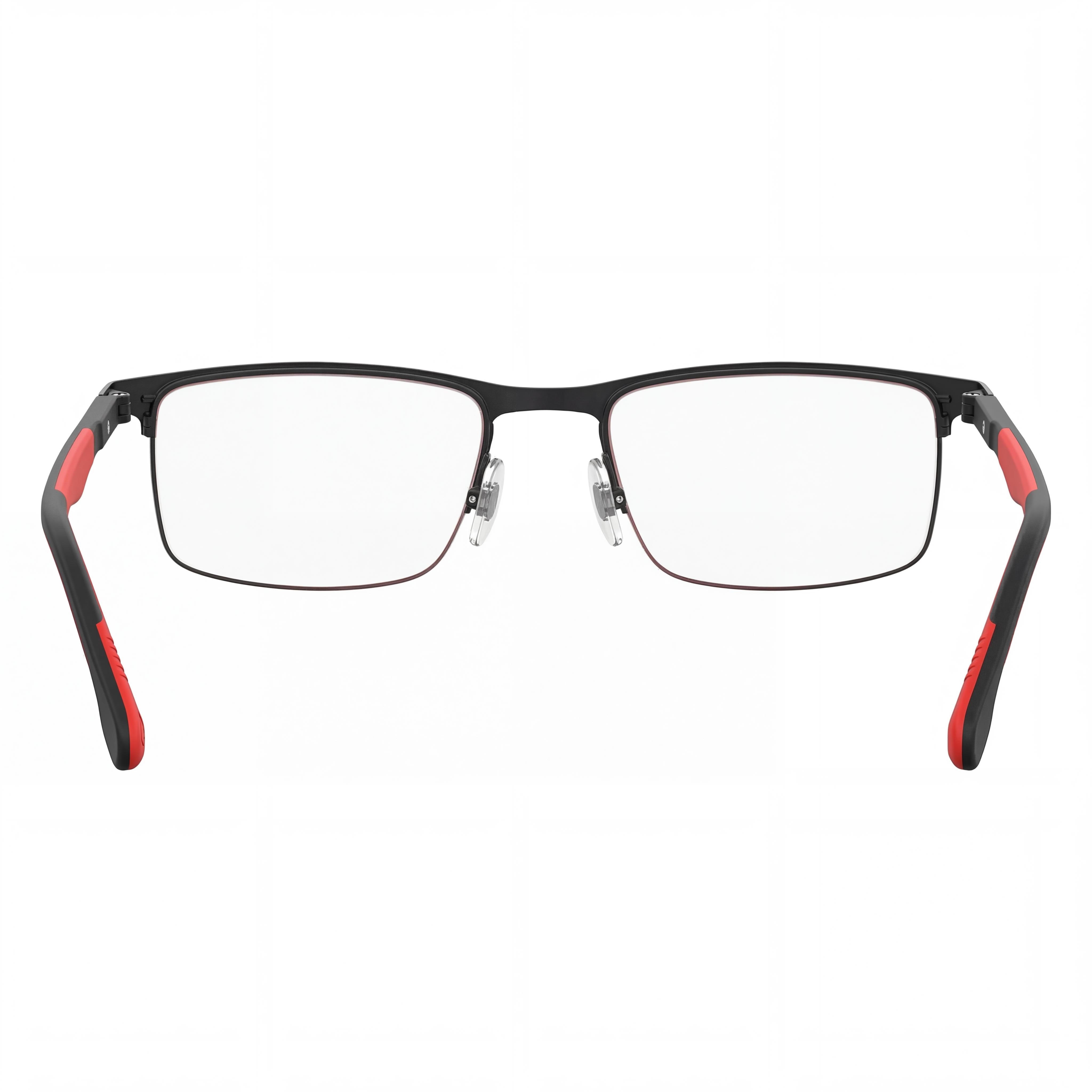 Gafas de moda Carrera unisex rectangulares semirrígidas de aleación de acero, negro mate 56-19-145, Photo 3