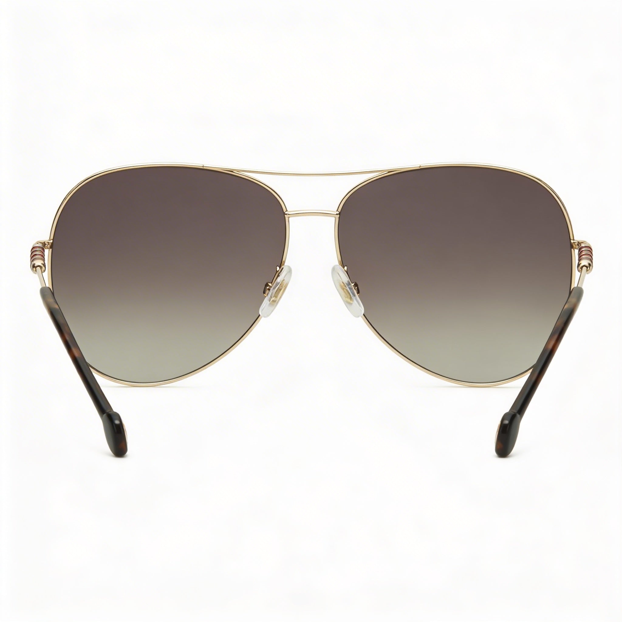 Gafas de sol Carolina Herrera Ch 0034/S para mujer, de acero inoxidable, color marrón dorado degradado, 64 mm, con protección UV y graduadas., Photo 4