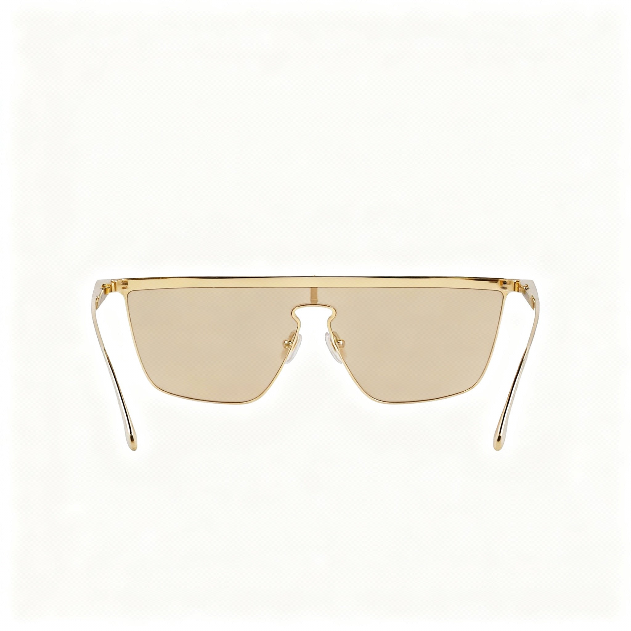 Victoria Beckham Vb245s Women's Gold Mirror Metal Frame Non-Polarized Sunglasses with Gold Lenses 59-20-140, Photo 3