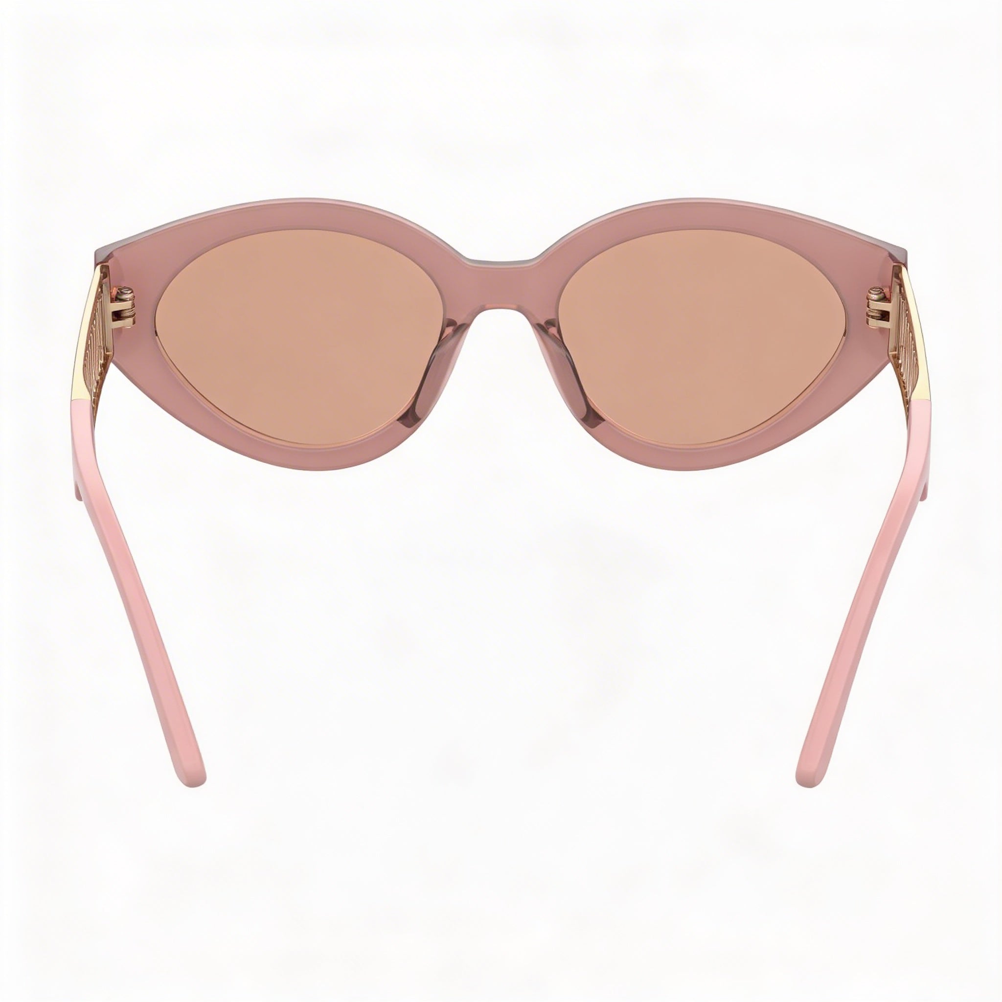 Gafas de sol Moschino MOS160/S para mujer, montura de plástico rosa con diseño de ojo de gato y lentes plateadas con efecto flash, 100 % protección UV, 51 mm, Photo 4