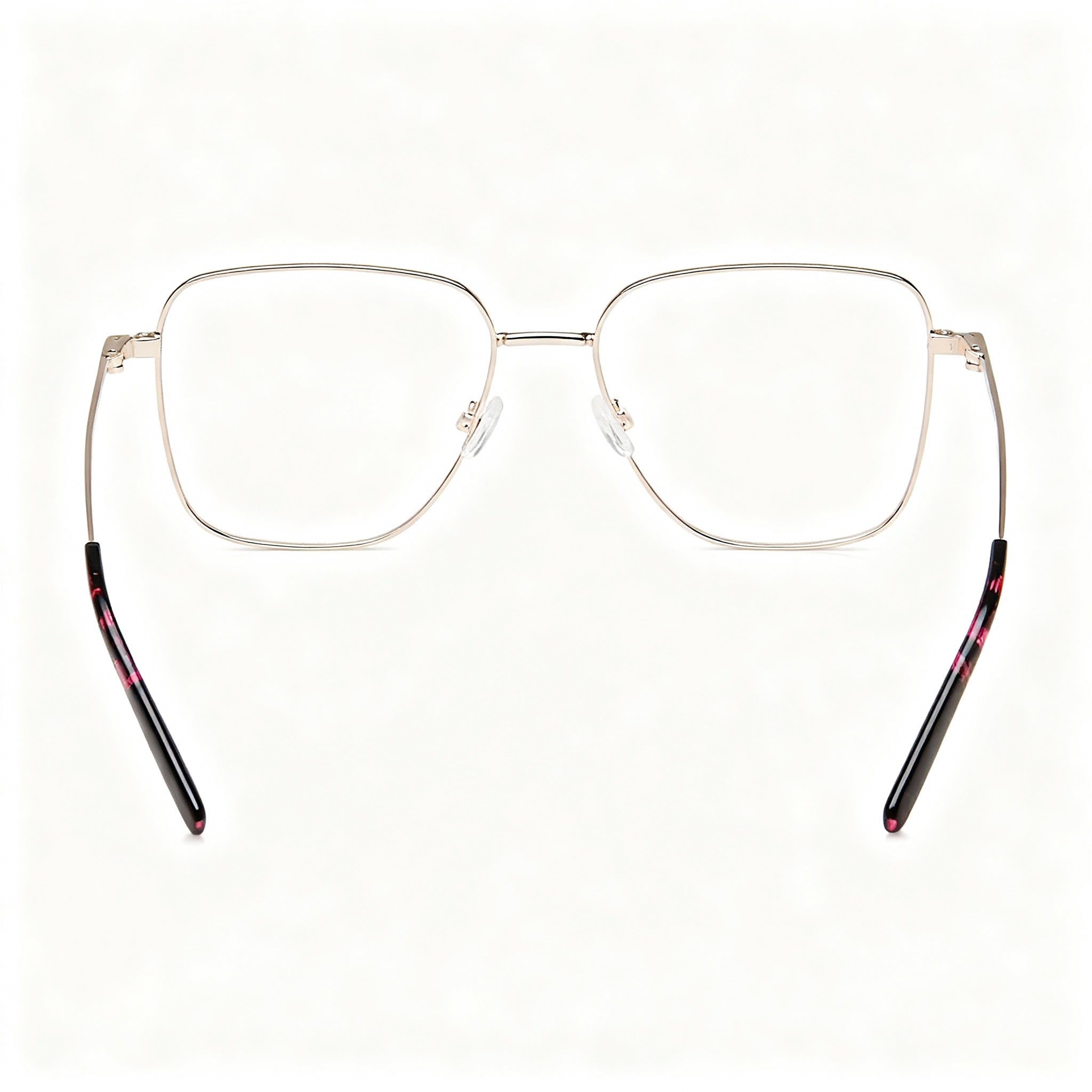 DKNY Women's DK1031 Propionate Frame Eyeglasses in Rose Gold, Lens Width 54mm, Bridge 16mm, Temple 135mm, Photo 3