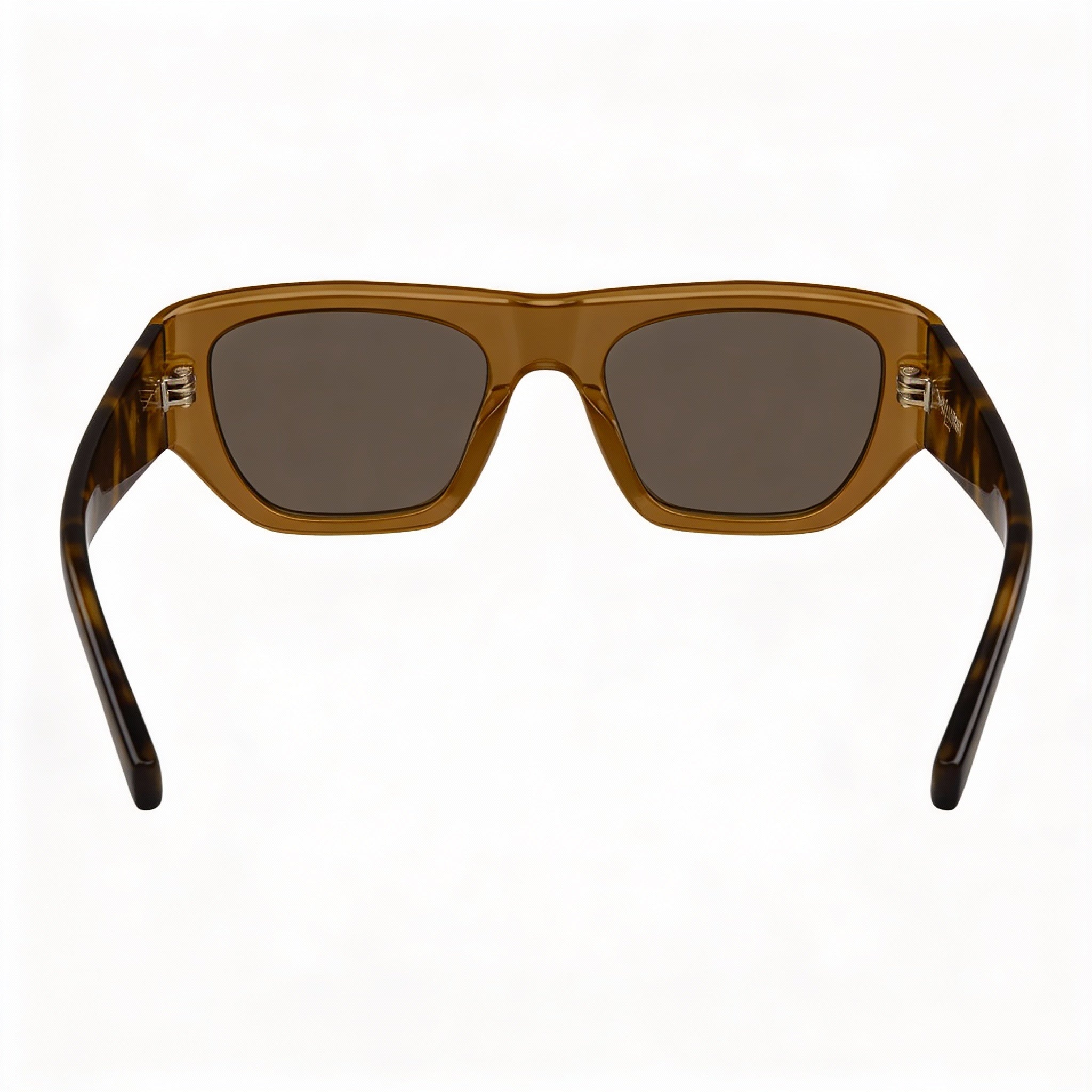 Gafas de sol SAINT LAURENT Retro Glam para mujer, polarizadas, color marrón Havana, lentes negras, 52 mm, Photo 3