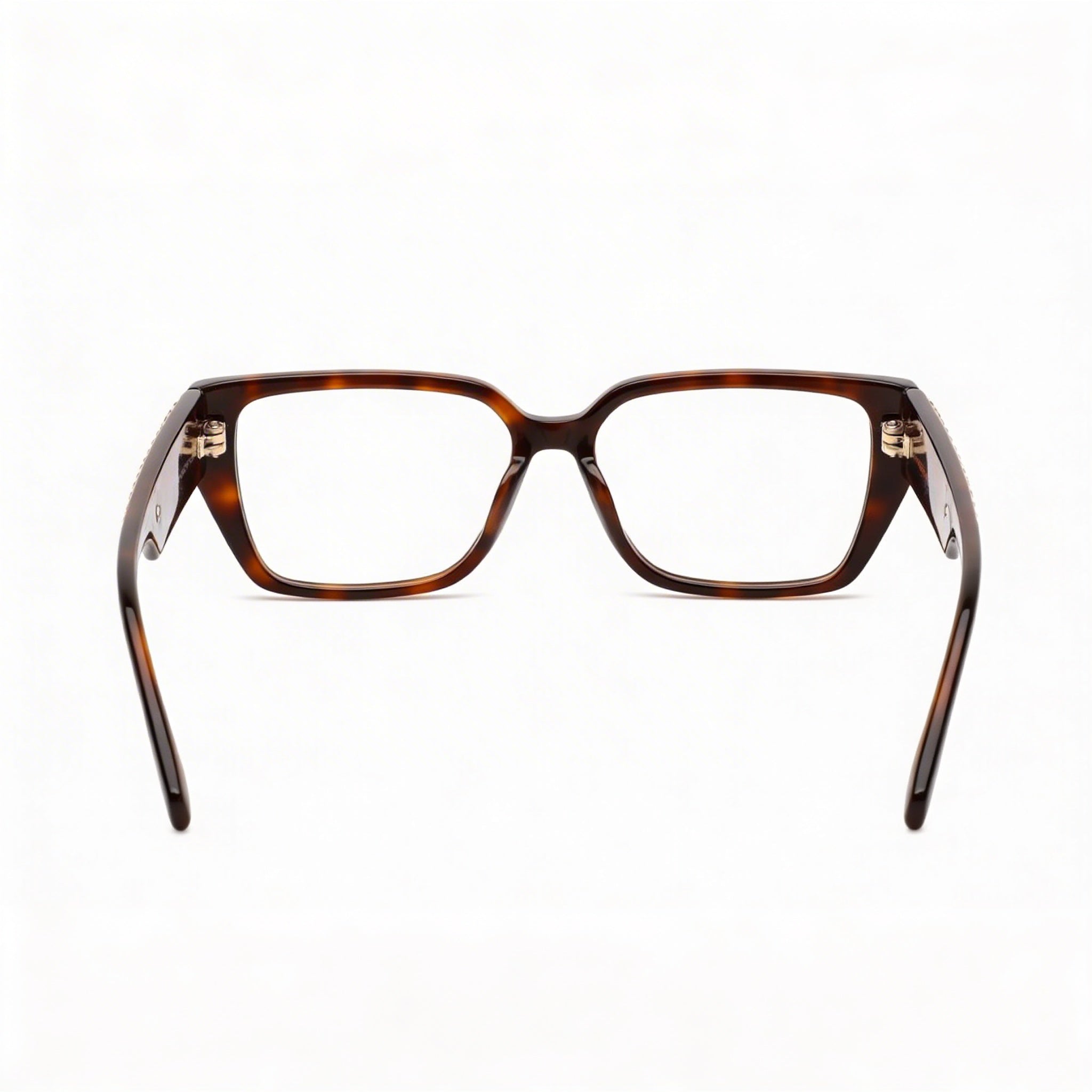 Swarovski Sk5446 Women's Blonde Havana Plastic Frame with Polycarbonate Clear Lenses 54-16-140mm, Photo 4