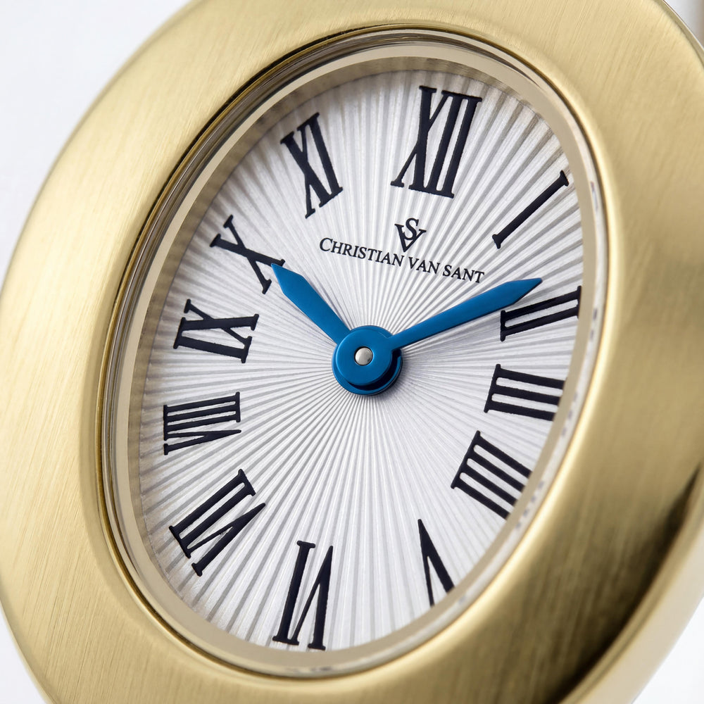 Reloj para mujer Christian Van Sant Anora CV4334 de acero inoxidable plateado con movimiento de cuarzo y resistencia al agua de 3 ATM