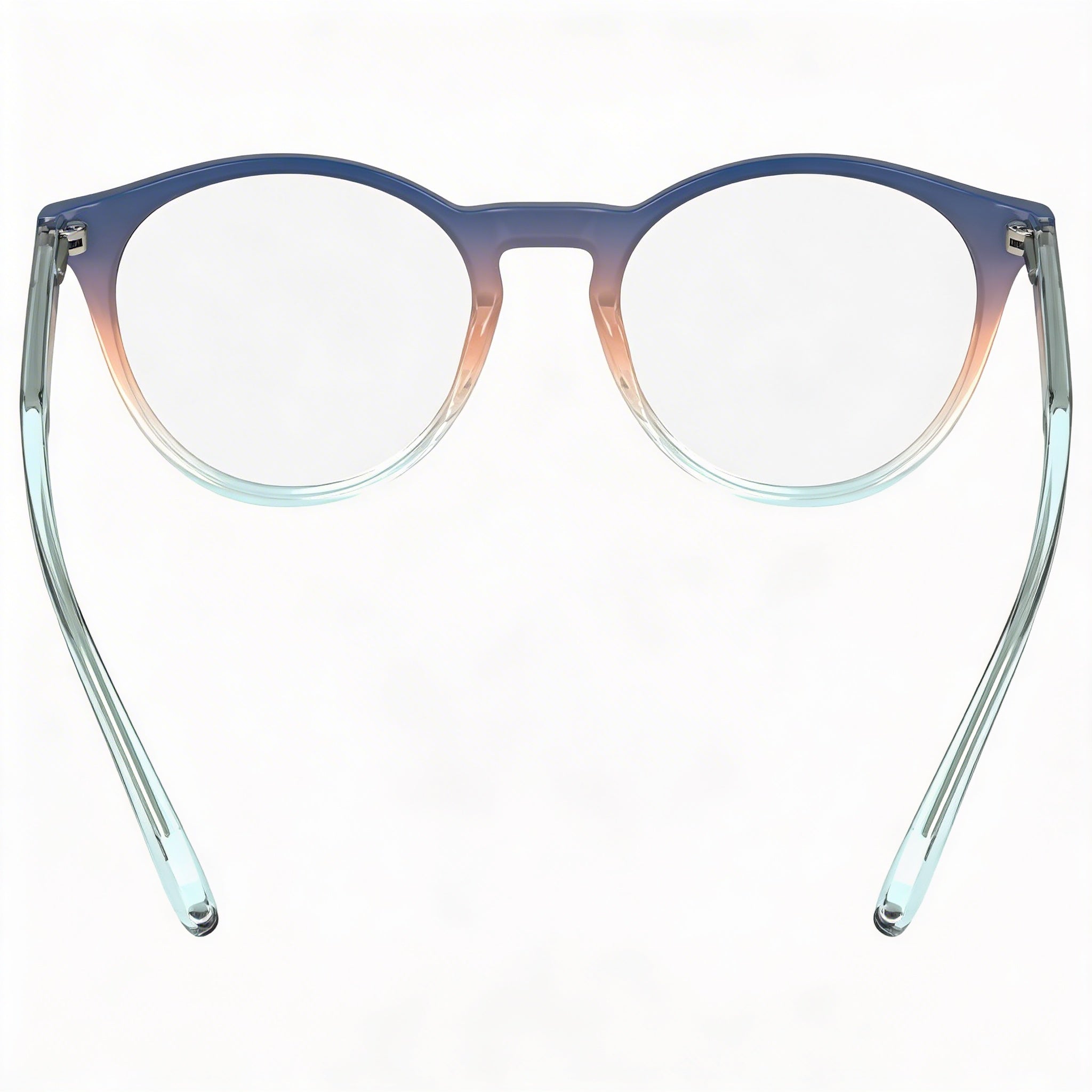 Calvin Klein CK23549 Gafas Redondas Azules Nude para Mujer, 50mm, Photo 4