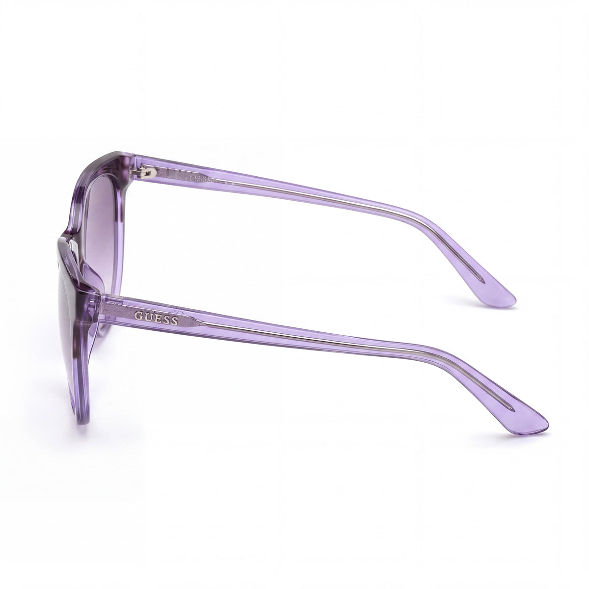 GUESS Gafas de sol clásicas para mujer, color morado, con protección UV, 58 mm, Photo 3