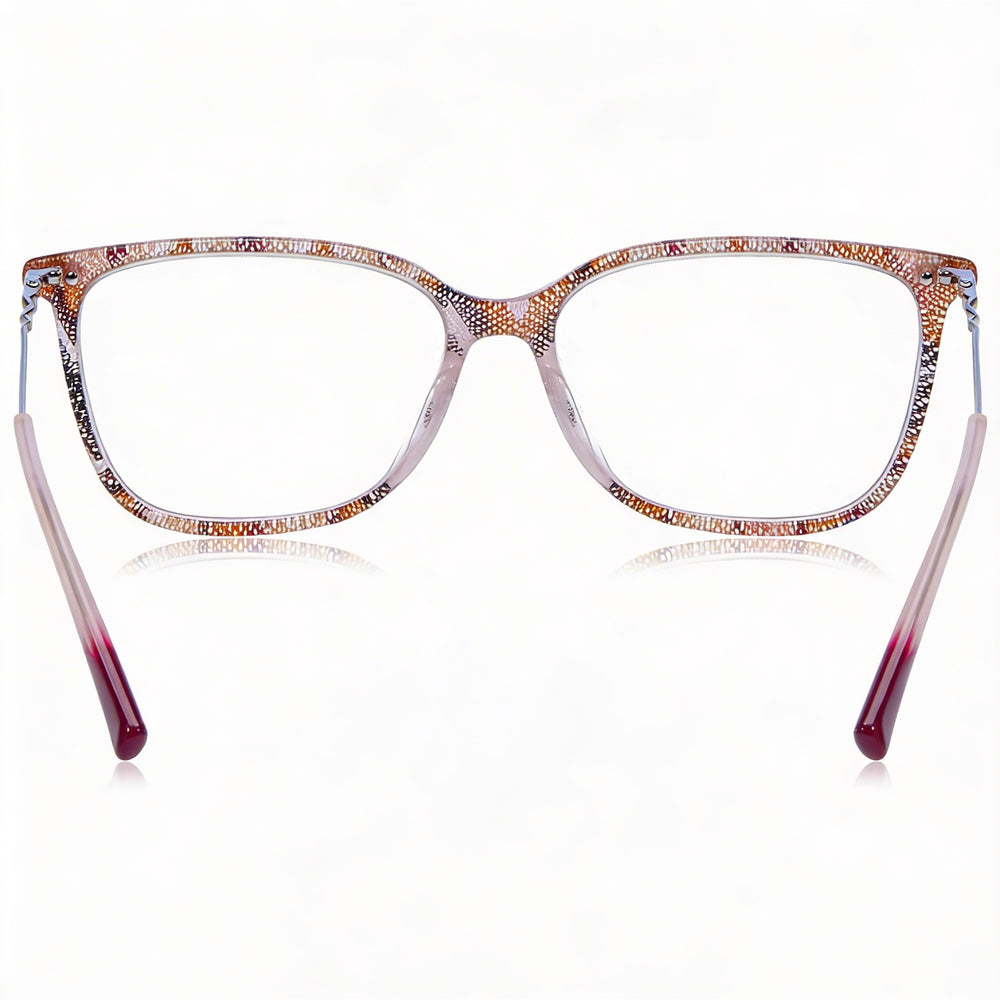 Gafas Missoni Modern para mujer con montura de acetato en color rosa cereza, lentes no polarizadas, ancho de lente de 53 mm
