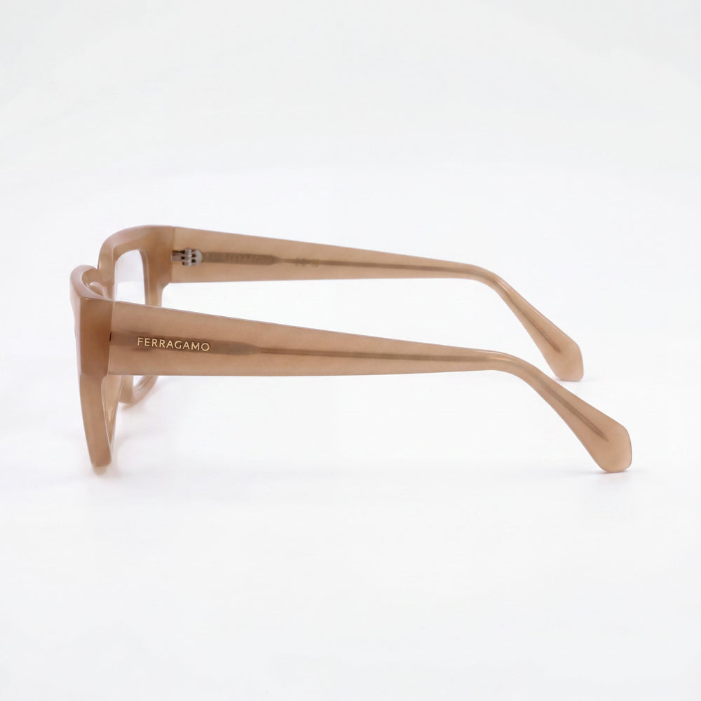 Salvatore Ferragamo SF2975 Men's Eyeglasses, Acetate Frame Material, Opaline Honey Frame Color, 53mm