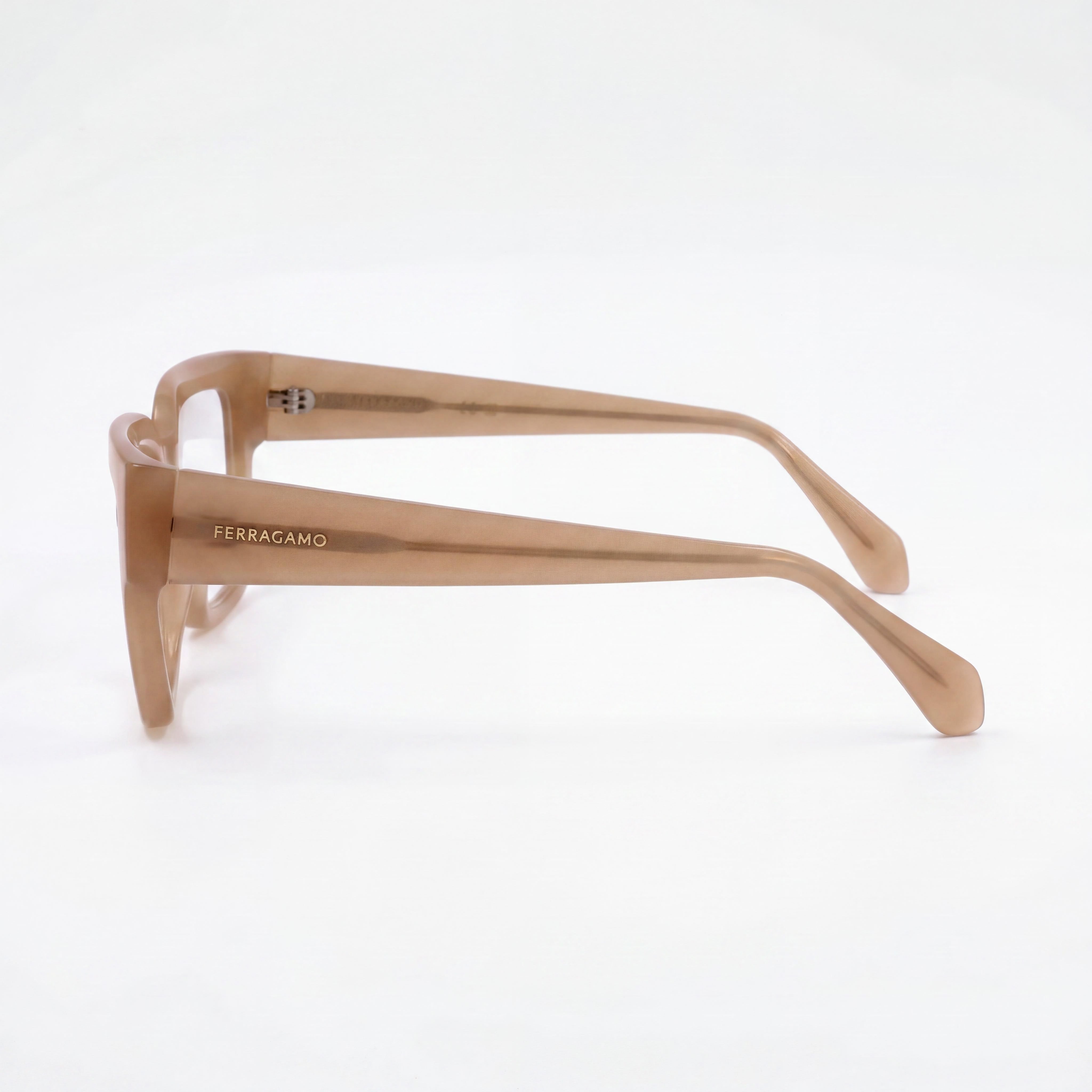 Salvatore Ferragamo SF2975 Men's Eyeglasses, Acetate Frame Material, Opaline Honey Frame Color, 53mm, Photo 2