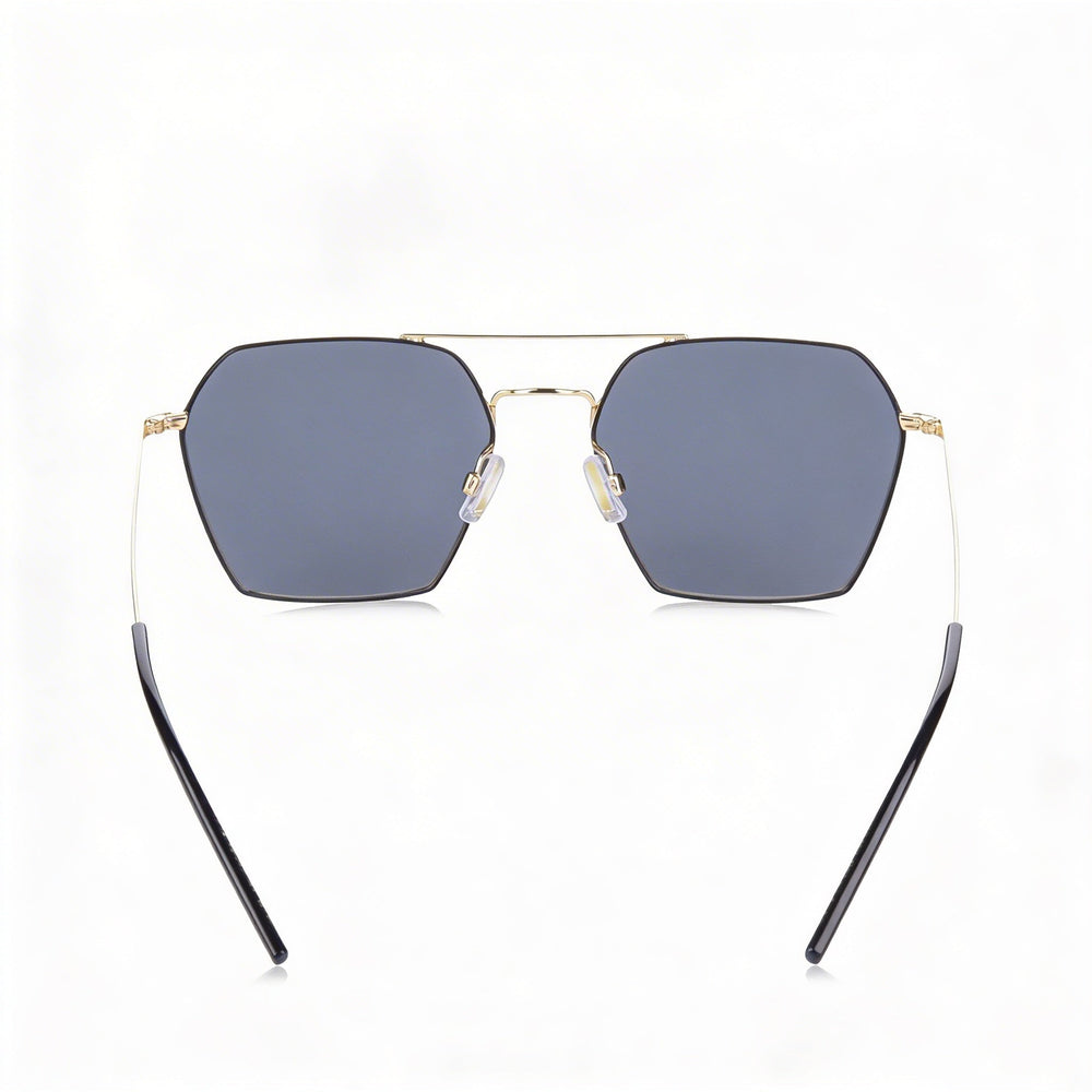 Gafas de sol rectangulares Hugo Boss Gold Black para mujer, 54mm