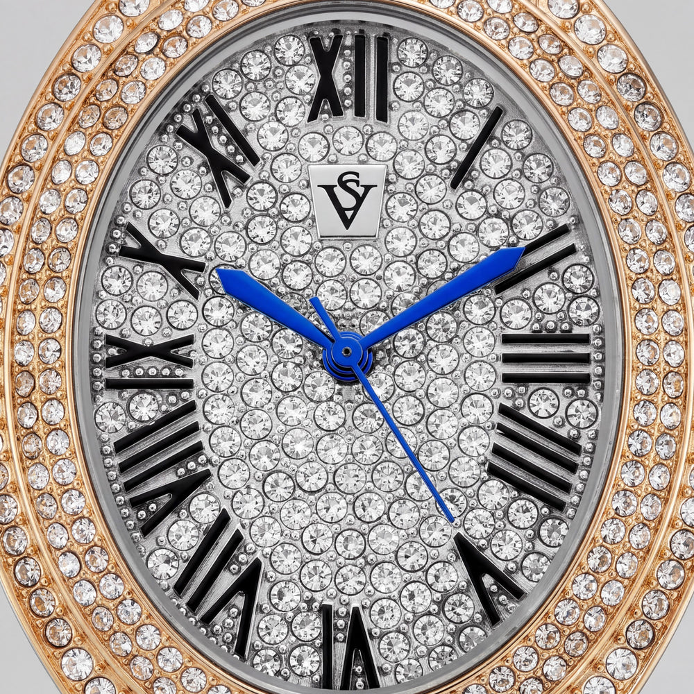 Reloj de pulsera Christian Van Sant CV7234 para mujer, cronógrafo, de acero inoxidable plateado