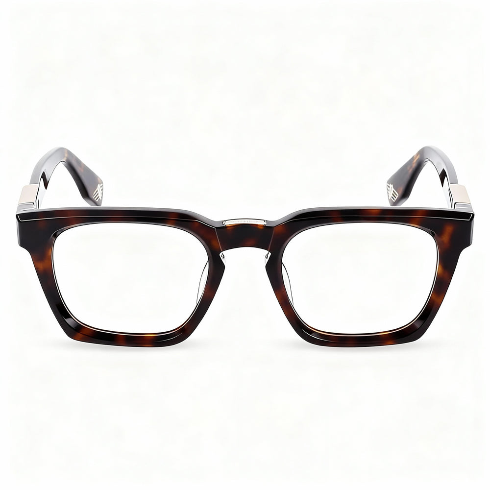Gafas de sol Police Casual para hombre, montura completa de acetato, acabado negro brillante, ancho de lente de 51 mm.