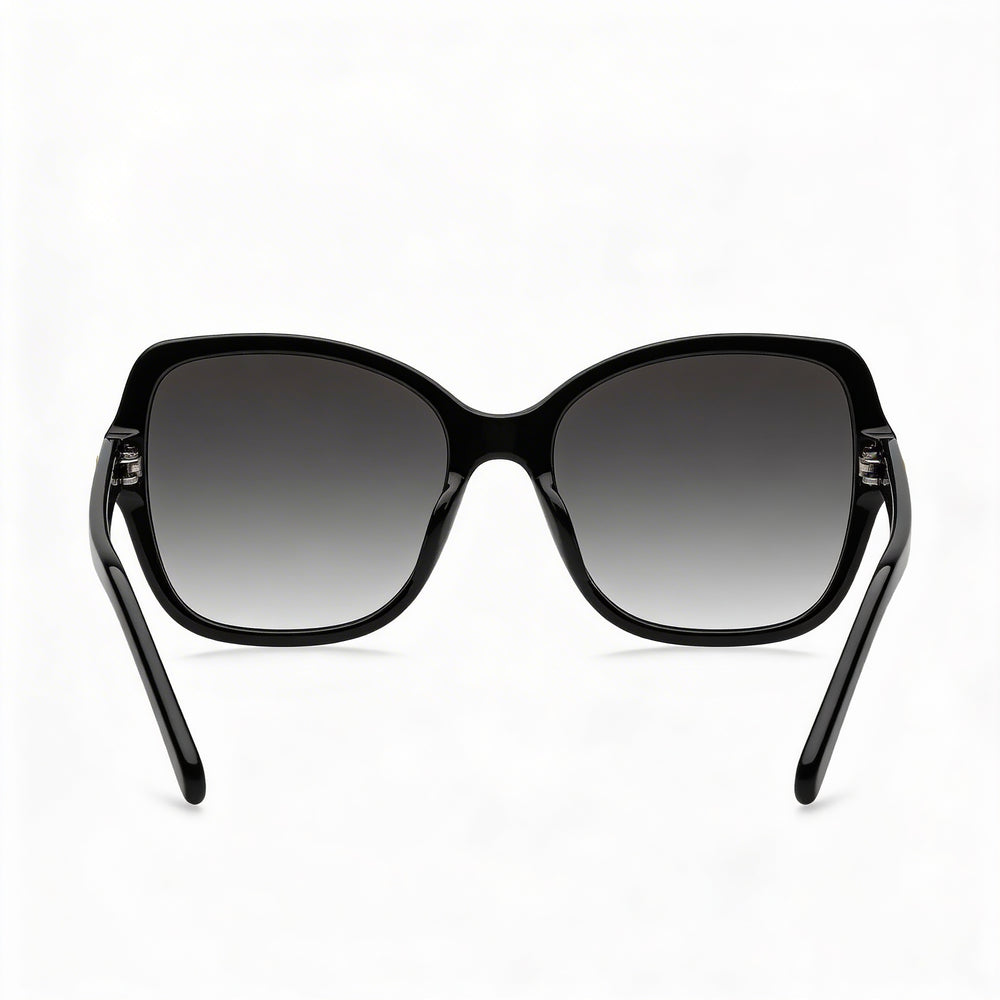 Gafas de sol Marc Jacobs MARC 555/S para mujer, de acetato negro, con cristales de 55 mm degradados en gris oscuro, sin polarizar y con protección UV