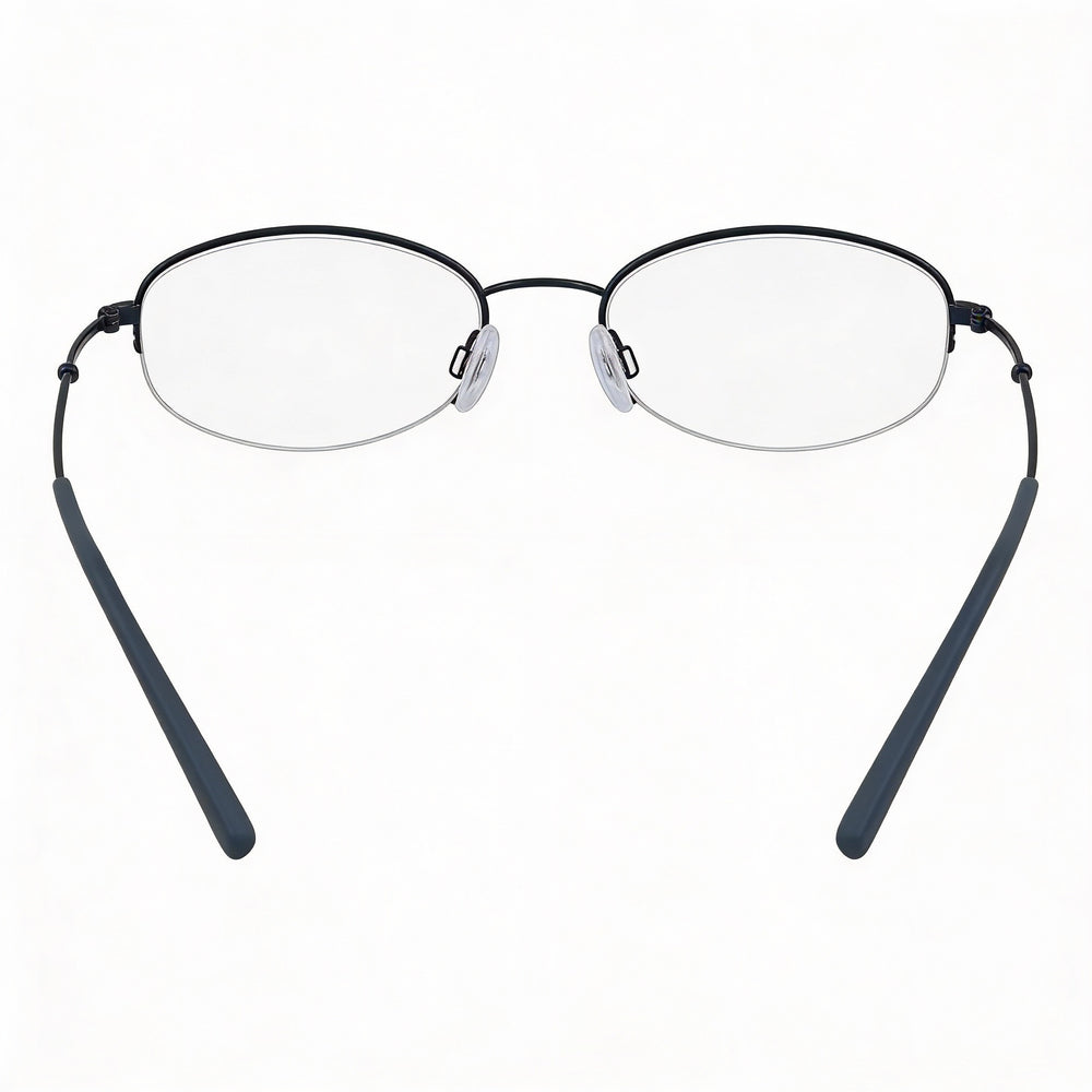 Flexon H6030 Women's Sunglasses with Navy Acetate Frame and Polarized Navy Lenses, Size 50-19-145mm