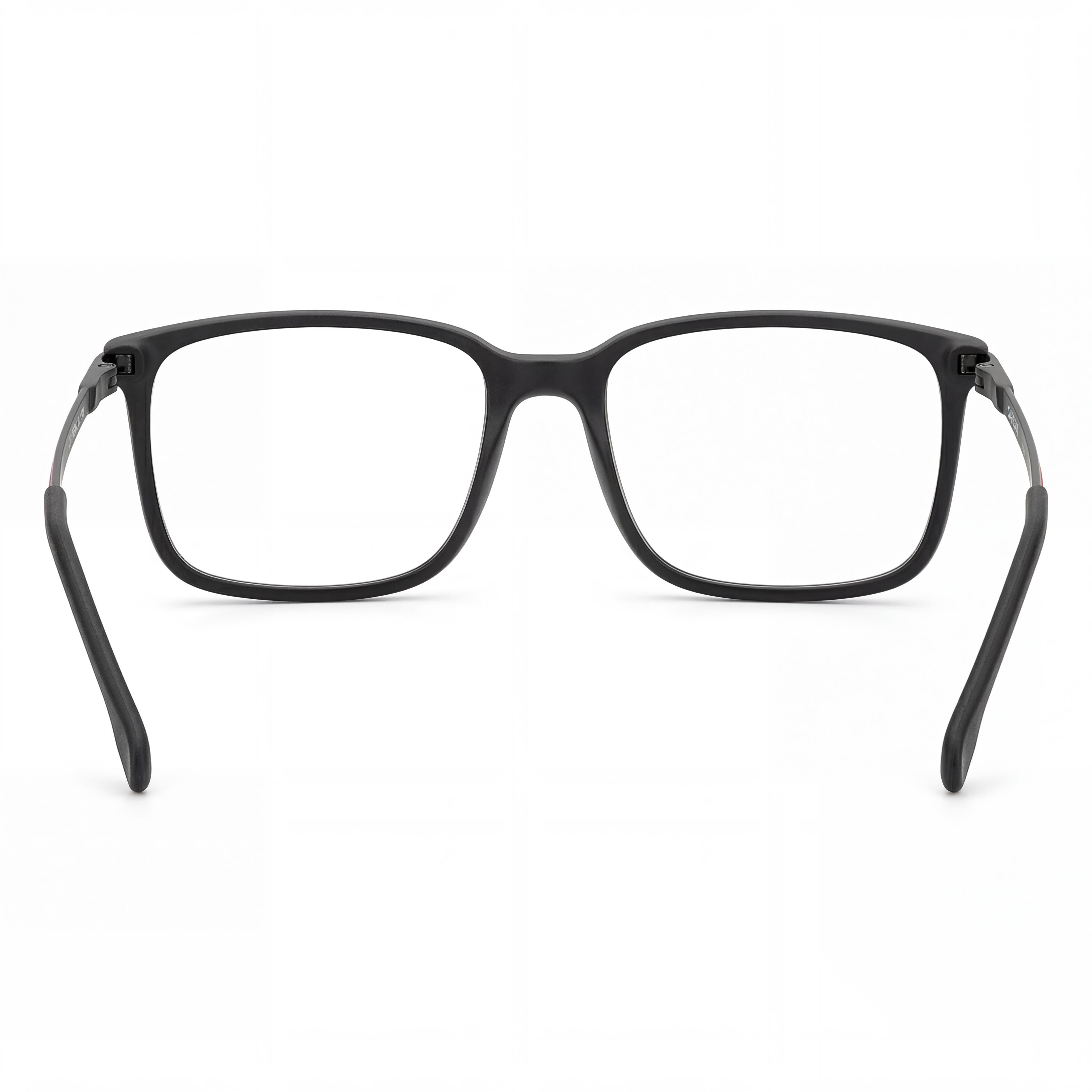 Carrera Rectangular/Square Unisex Plastic Frame Eyeglasses Matte Black Red 55mm Non-, Photo 3