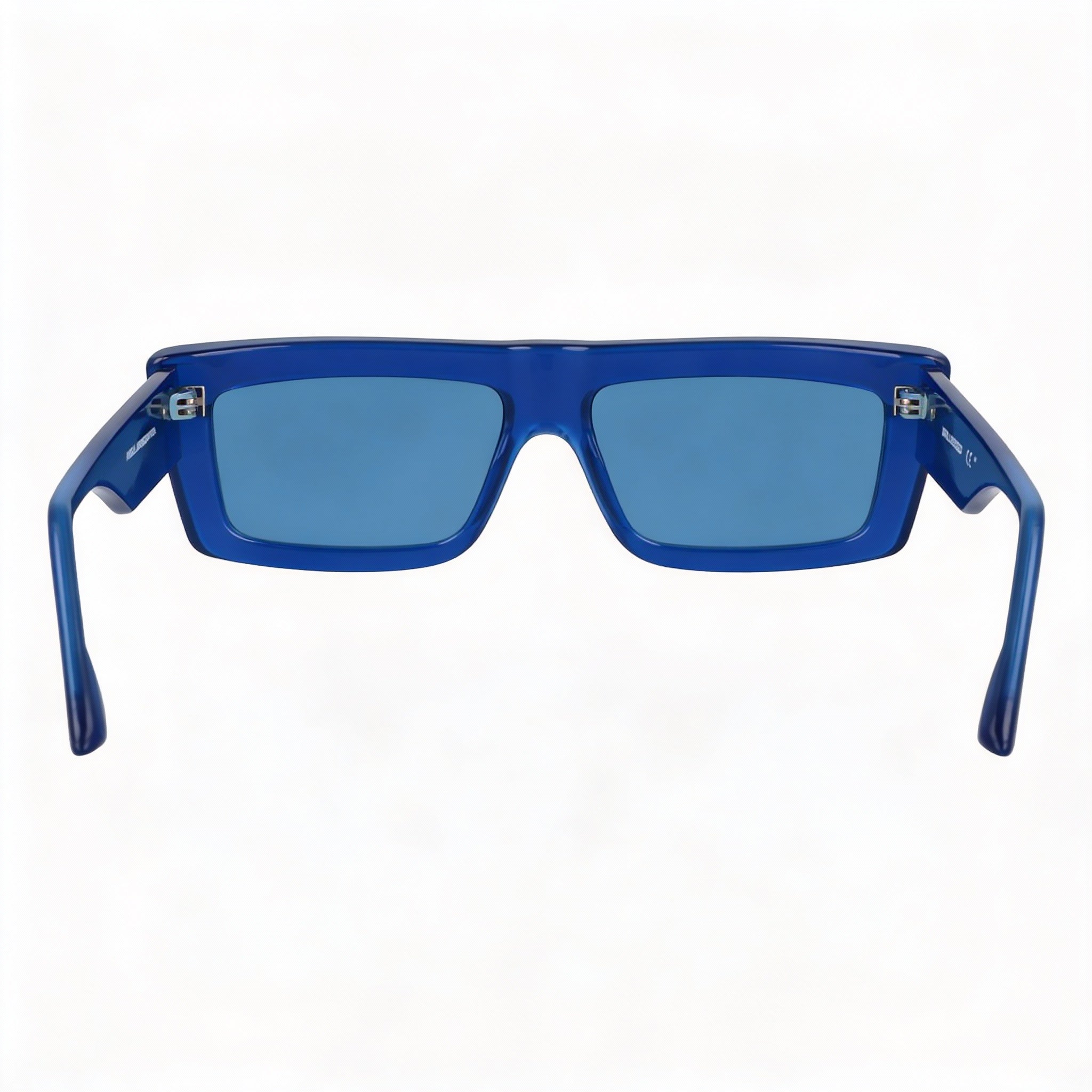 Karl Lagerfeld Paris Klj6147s Unisex Electric Blue Iniettato Rectangular Non-Polarized UV Protected 56mm, Photo 3