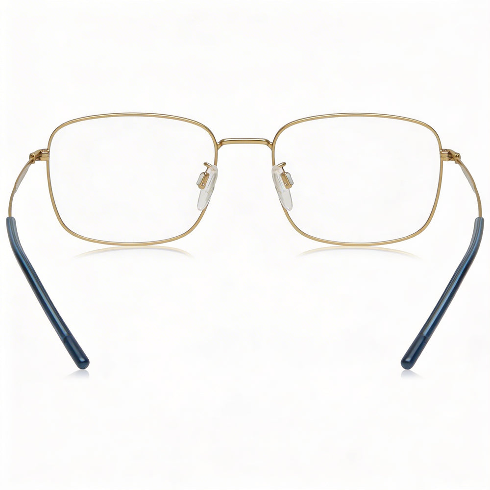 Gafas Tommy Hilfiger Casual para hombre con montura de acero de aleación dorada mate y lentes de policarbonato, talla 55-19-145