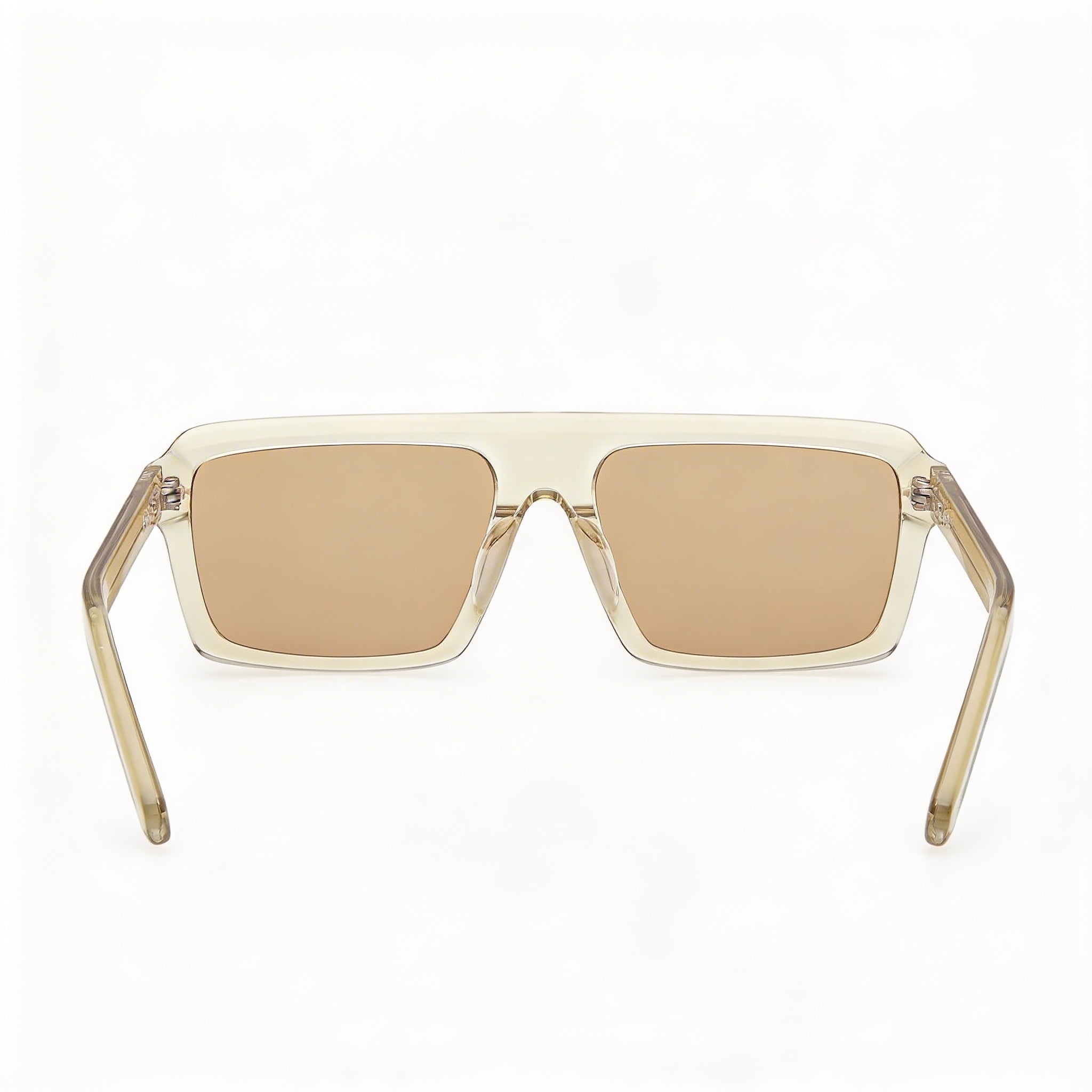 adidas Originals Or0133 Unisex Shiny Light Yellow Plastic Frame Gold Polycarbonate Lens Eyewear 55-17-145, Photo 4