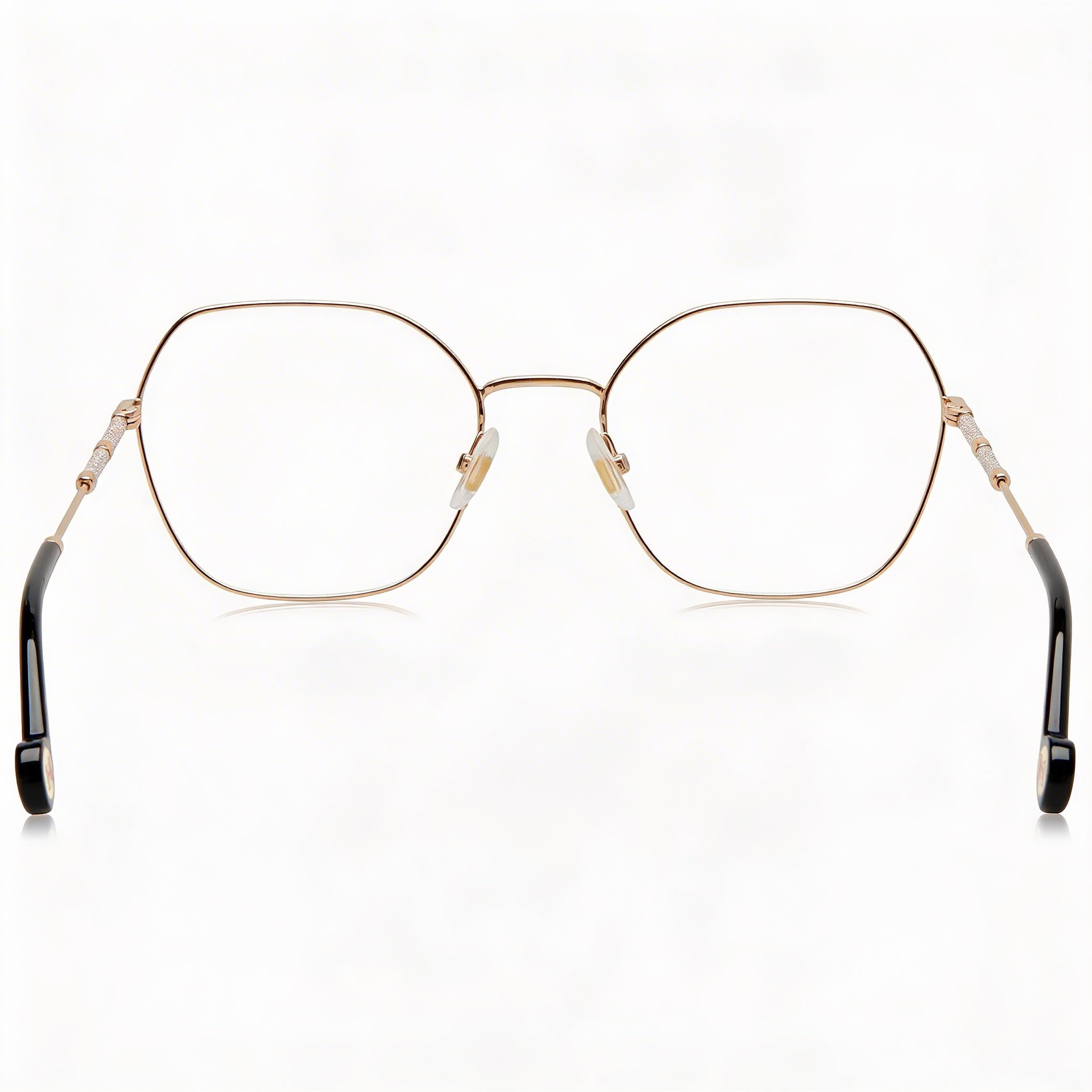 Carolina Herrera Her 0173 - Gafas de sol para mujer con montura metálica multicolor y lentes en oro rosa (ancho de lente: 54 mm), Photo 3